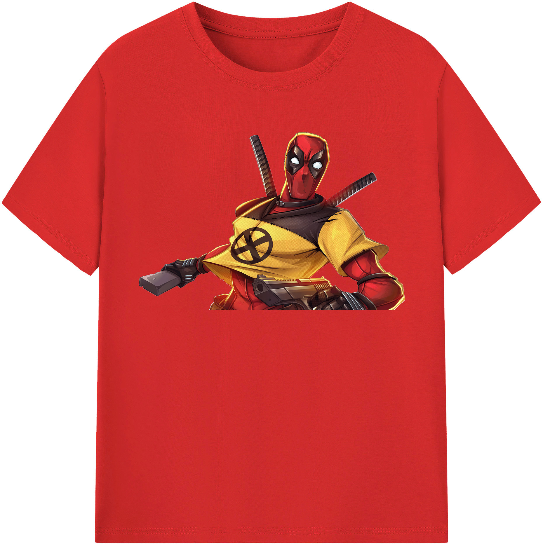 （画像用） Deadpool デッドプール 綿100％半袖Tシャツ（フロントプリント）