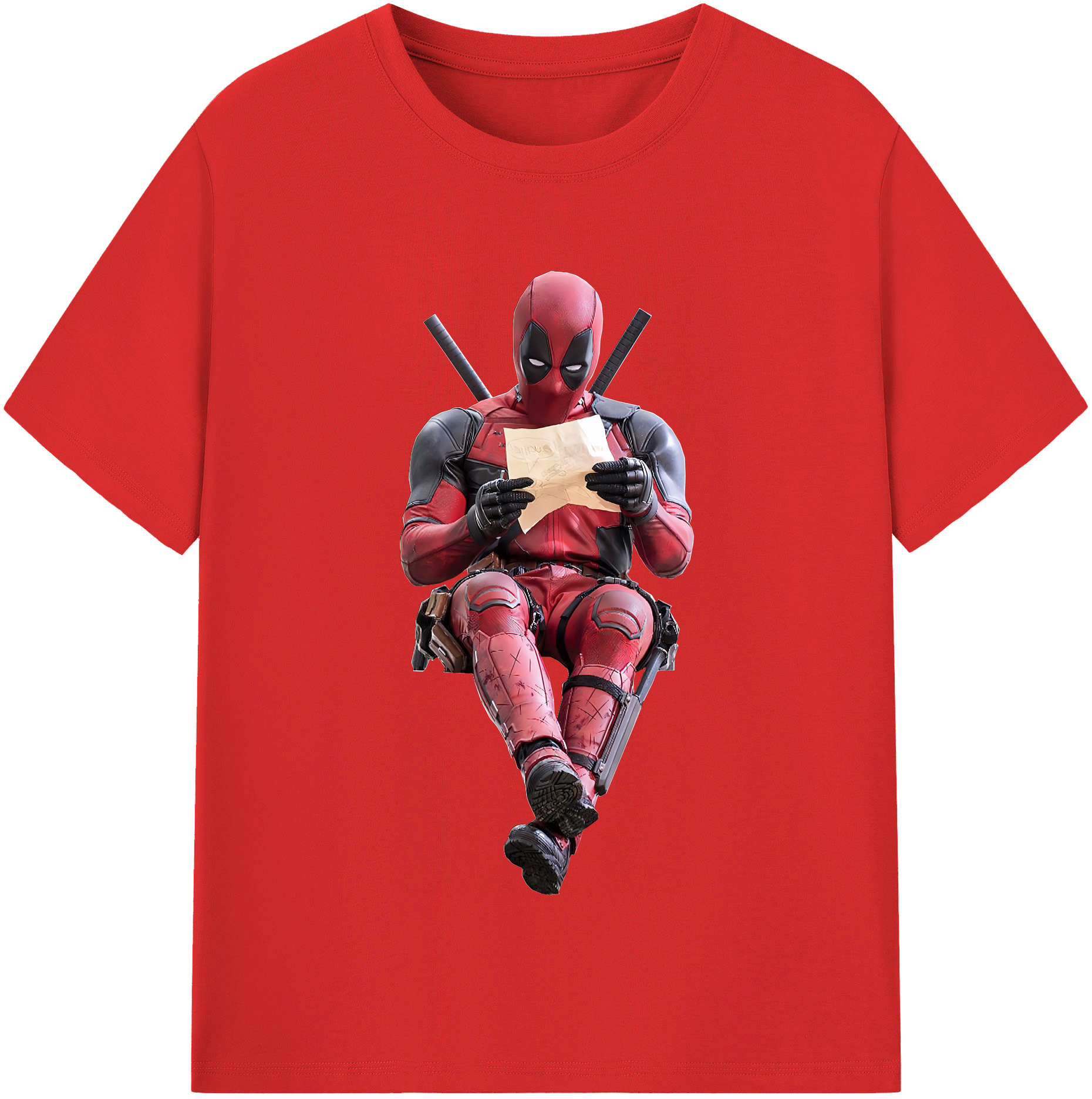 （画像用） Deadpool デッドプール 綿100％半袖Tシャツ（フロントプリント）