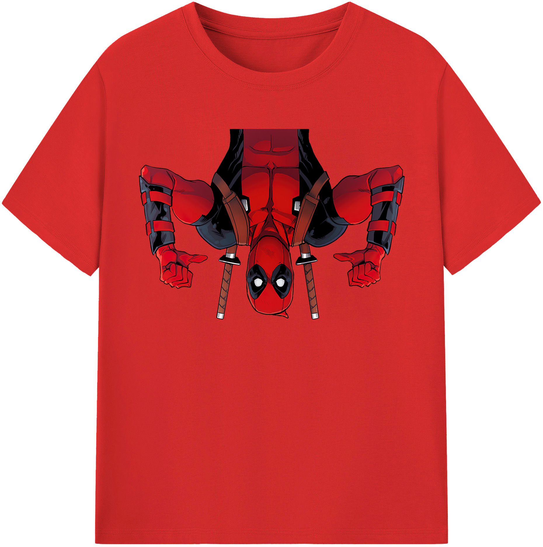 （画像用） Deadpool デッドプール 綿100％半袖Tシャツ（フロントプリント）