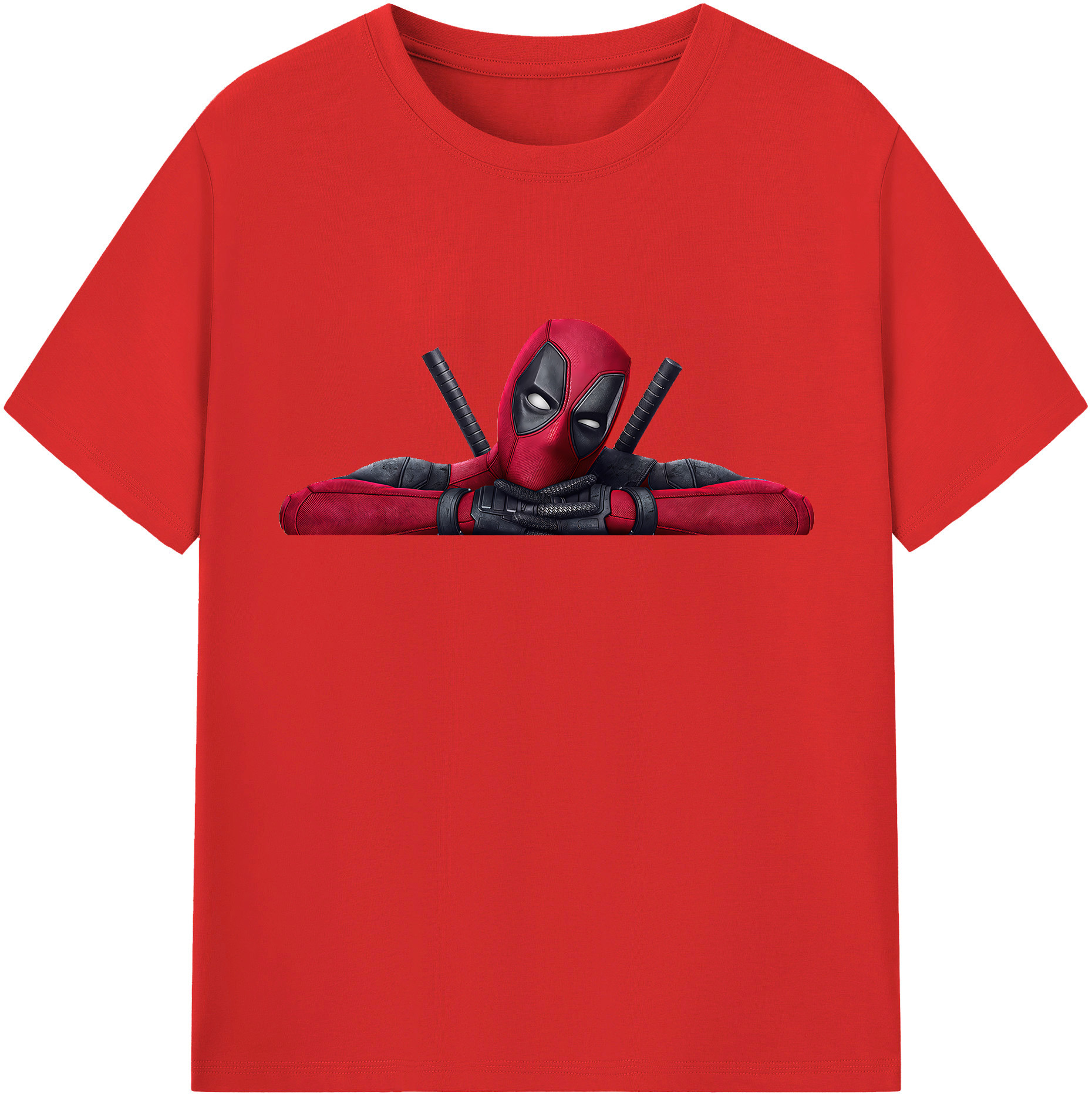 （画像用） Deadpool デッドプール 綿100％半袖Tシャツ（フロントプリント）