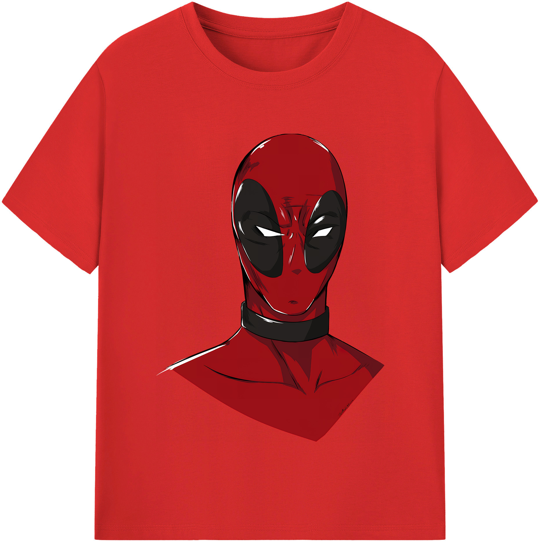 （画像用） Deadpool デッドプール 綿100％半袖Tシャツ（フロントプリント）
