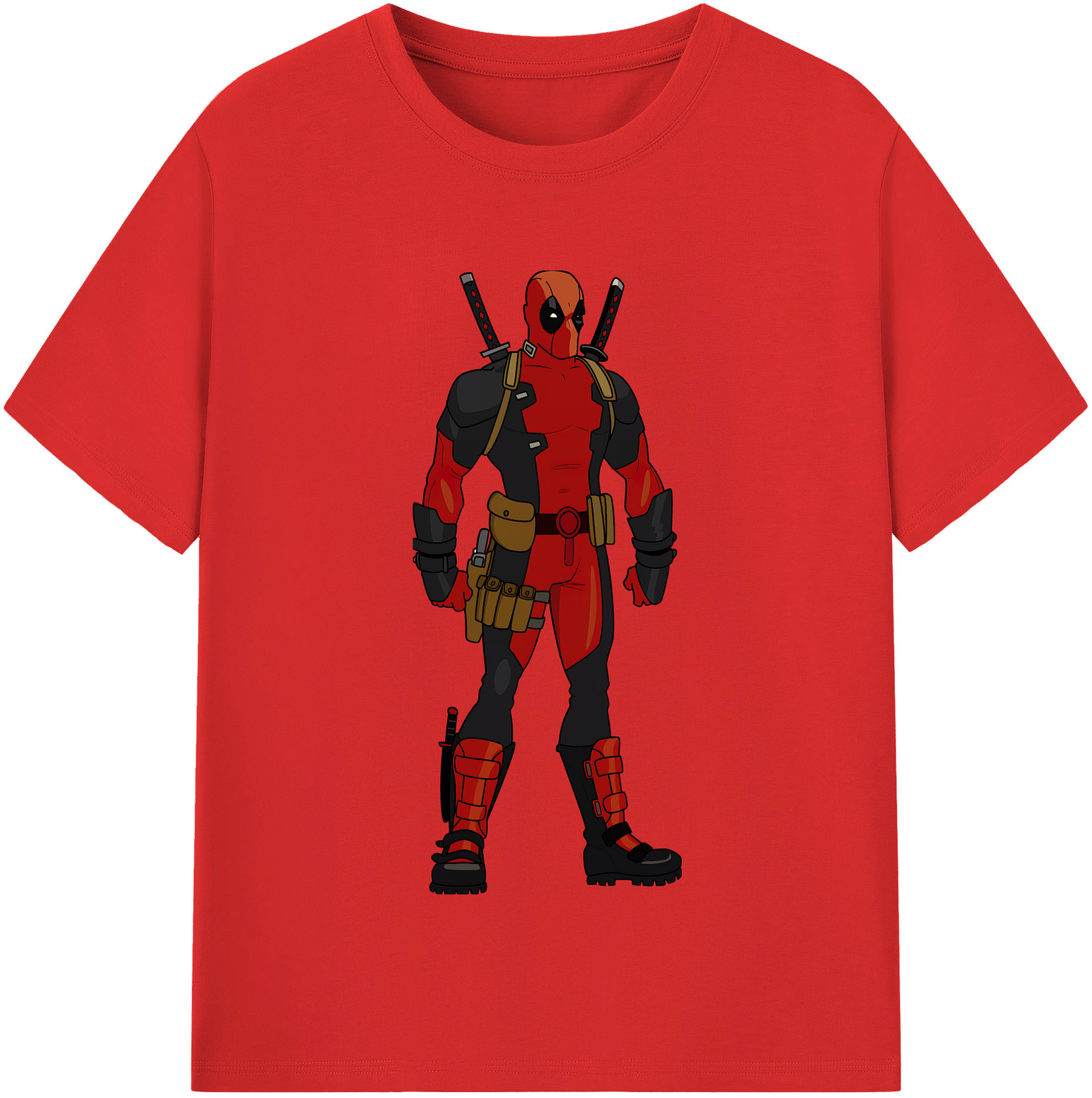 （画像用） Deadpool デッドプール 綿100％半袖Tシャツ（フロントプリント）