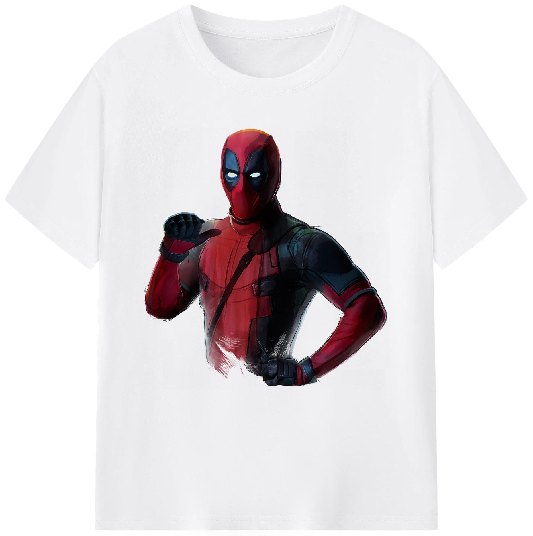（画像用） Deadpool デッドプール 綿100％半袖Tシャツ（フロントプリント）