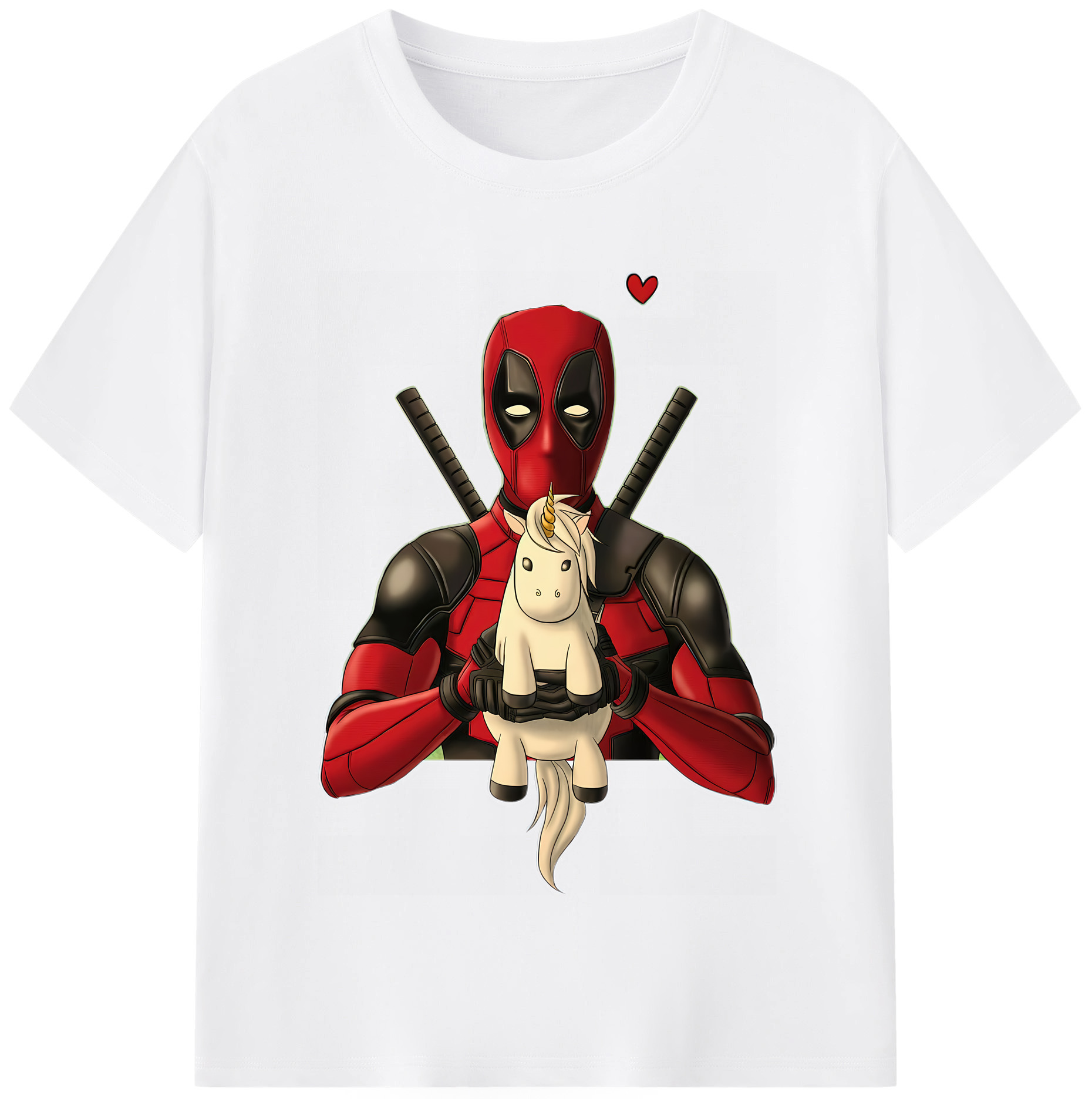 （画像用） Deadpool デッドプール 綿100％半袖Tシャツ（フロントプリント）