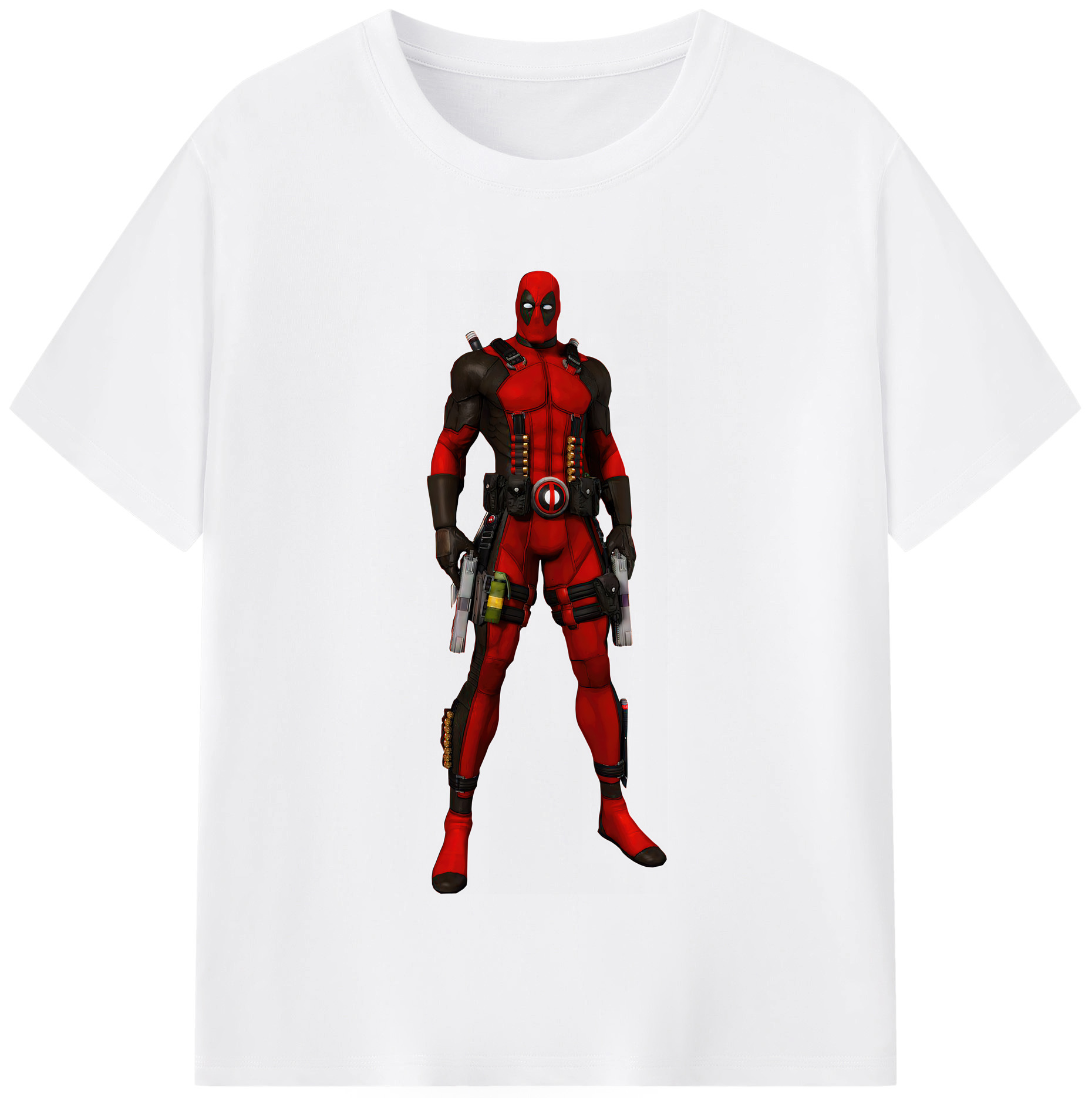 （画像用） Deadpool デッドプール 綿100％半袖Tシャツ（フロントプリント）