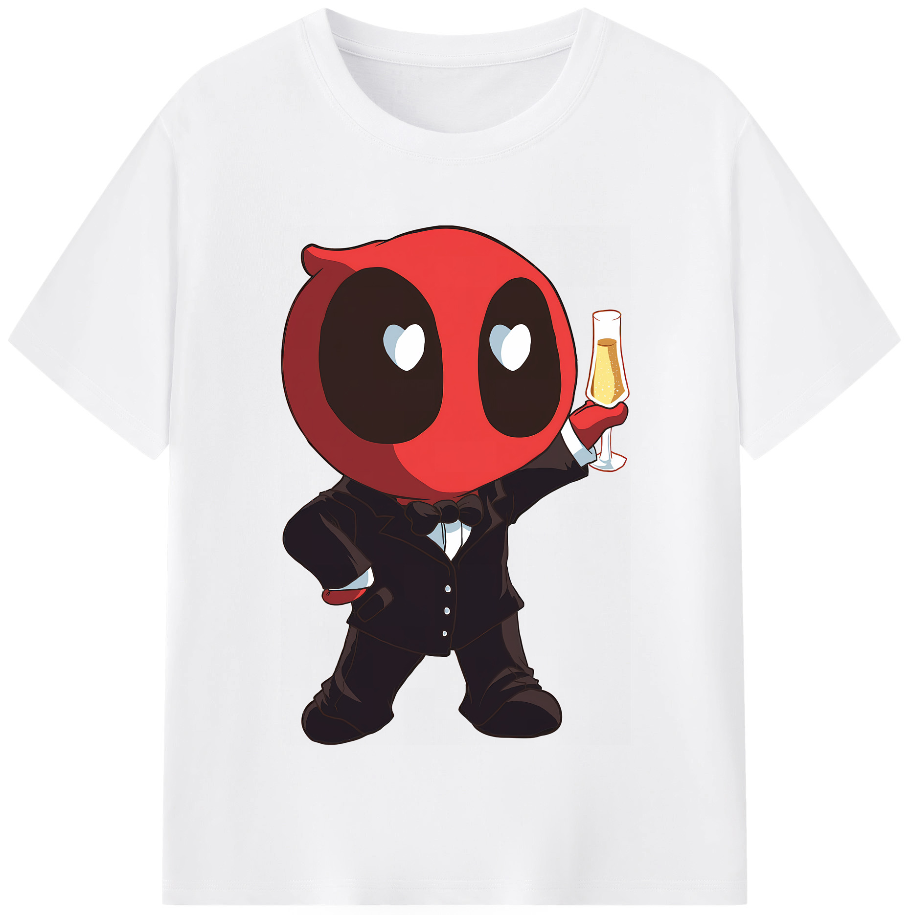 （画像用） Deadpool デッドプール 綿100％半袖Tシャツ（フロントプリント）