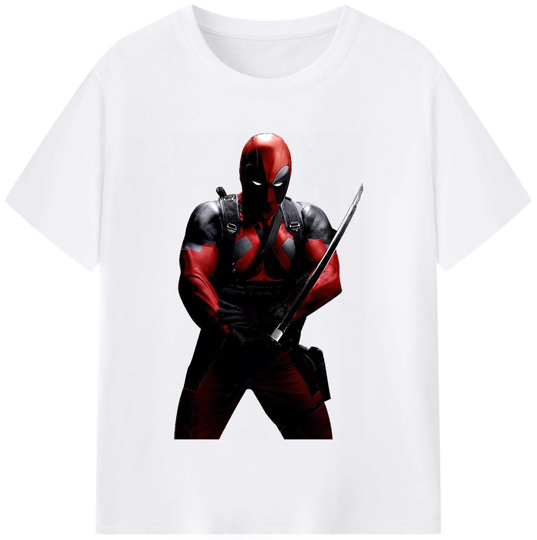 （画像用） Deadpool デッドプール 綿100％半袖Tシャツ（フロントプリント）