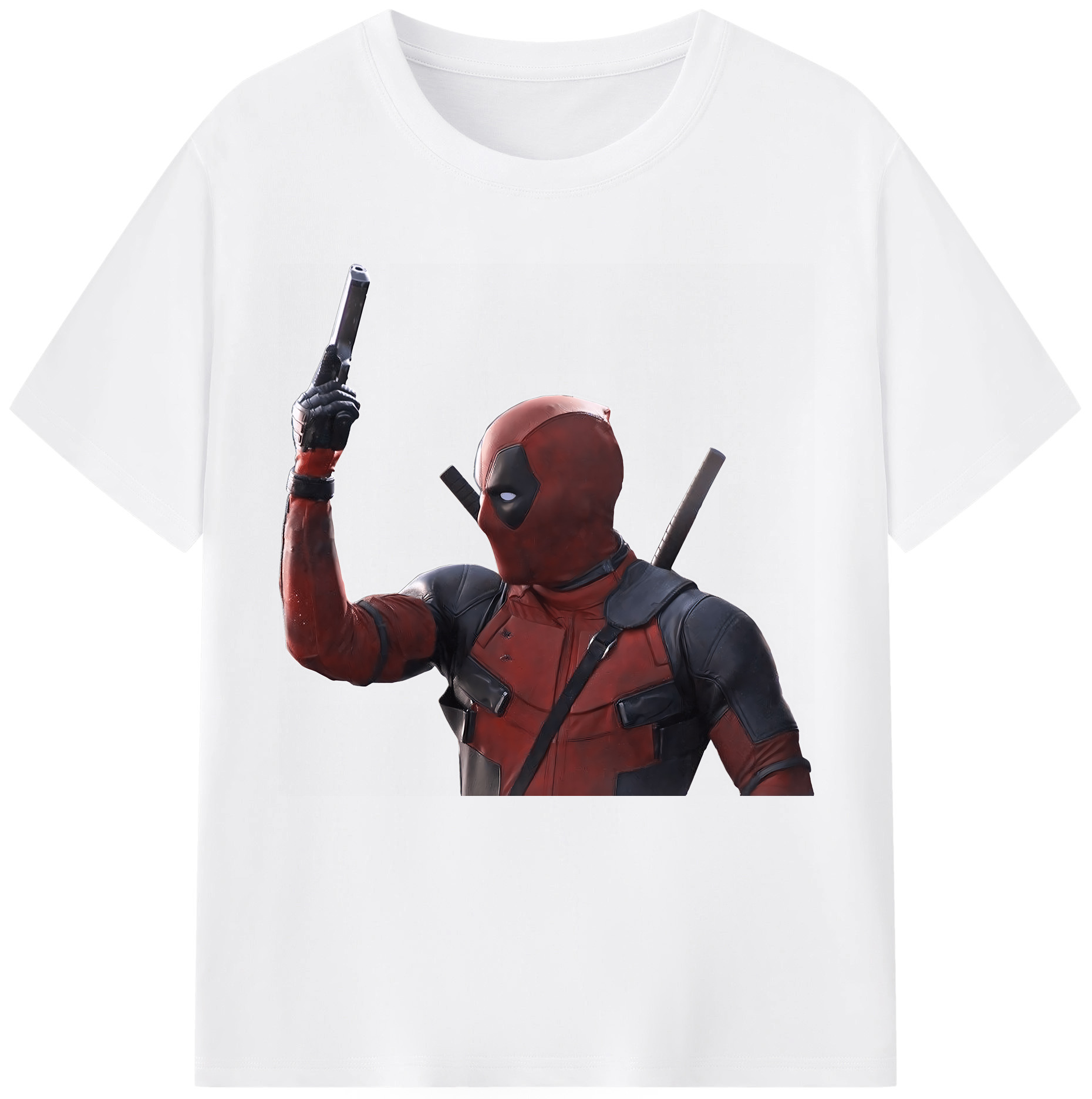 （画像用） Deadpool デッドプール 綿100％半袖Tシャツ（フロントプリント）