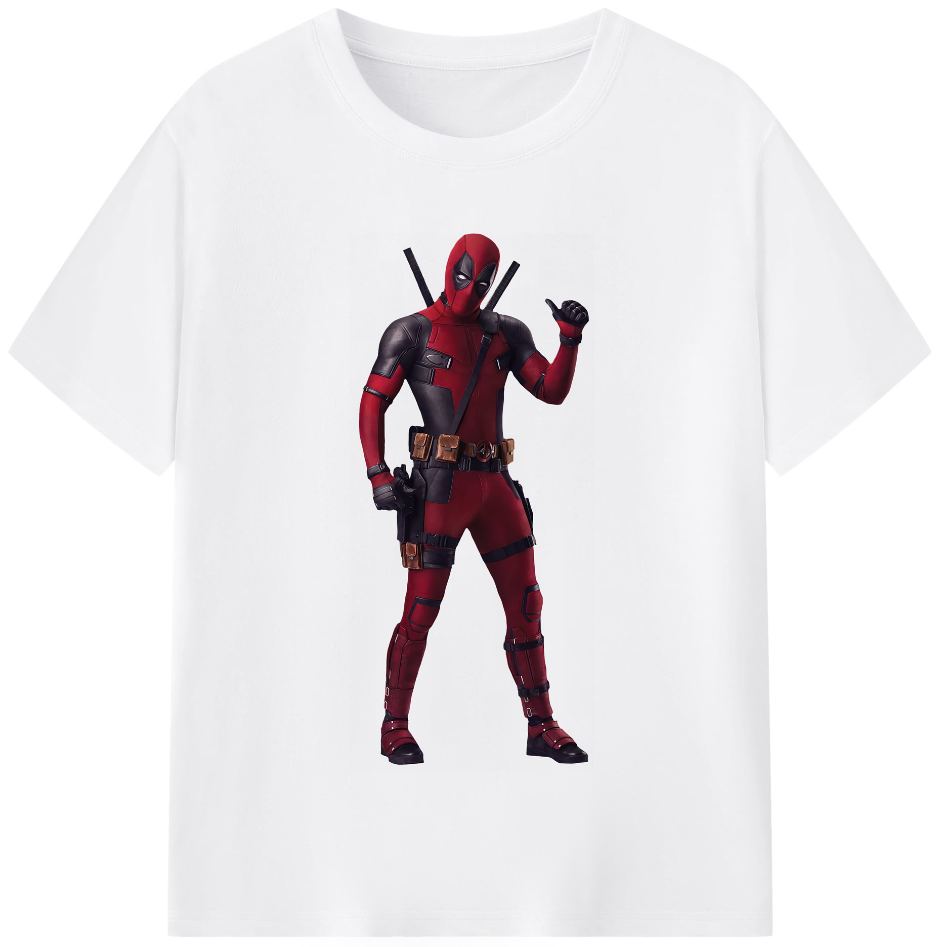 （画像用） Deadpool デッドプール 綿100％半袖Tシャツ（フロントプリント）