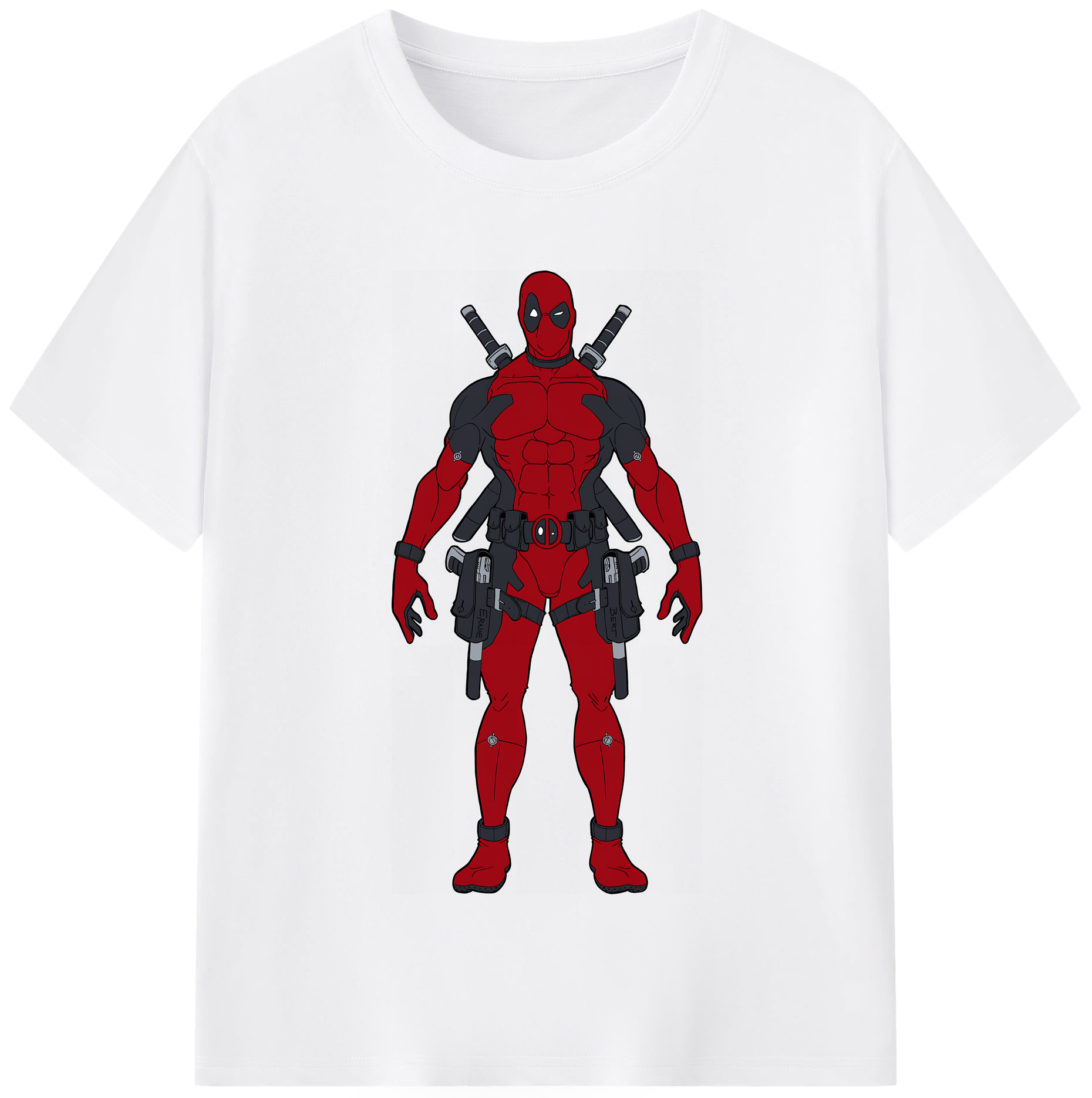 （画像用） Deadpool デッドプール 綿100％半袖Tシャツ（フロントプリント）