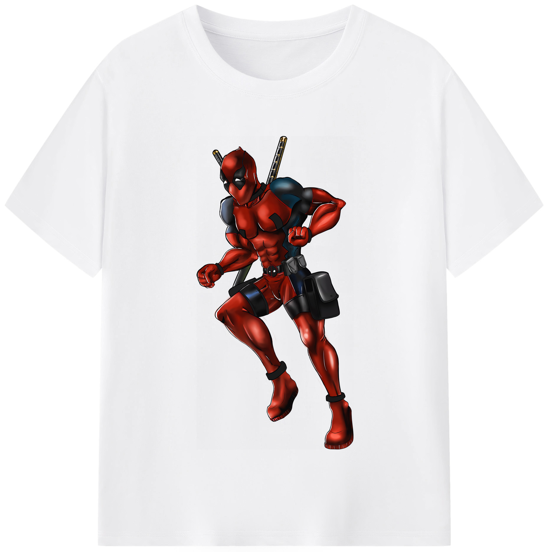 （画像用） Deadpool デッドプール 綿100％半袖Tシャツ（フロントプリント）
