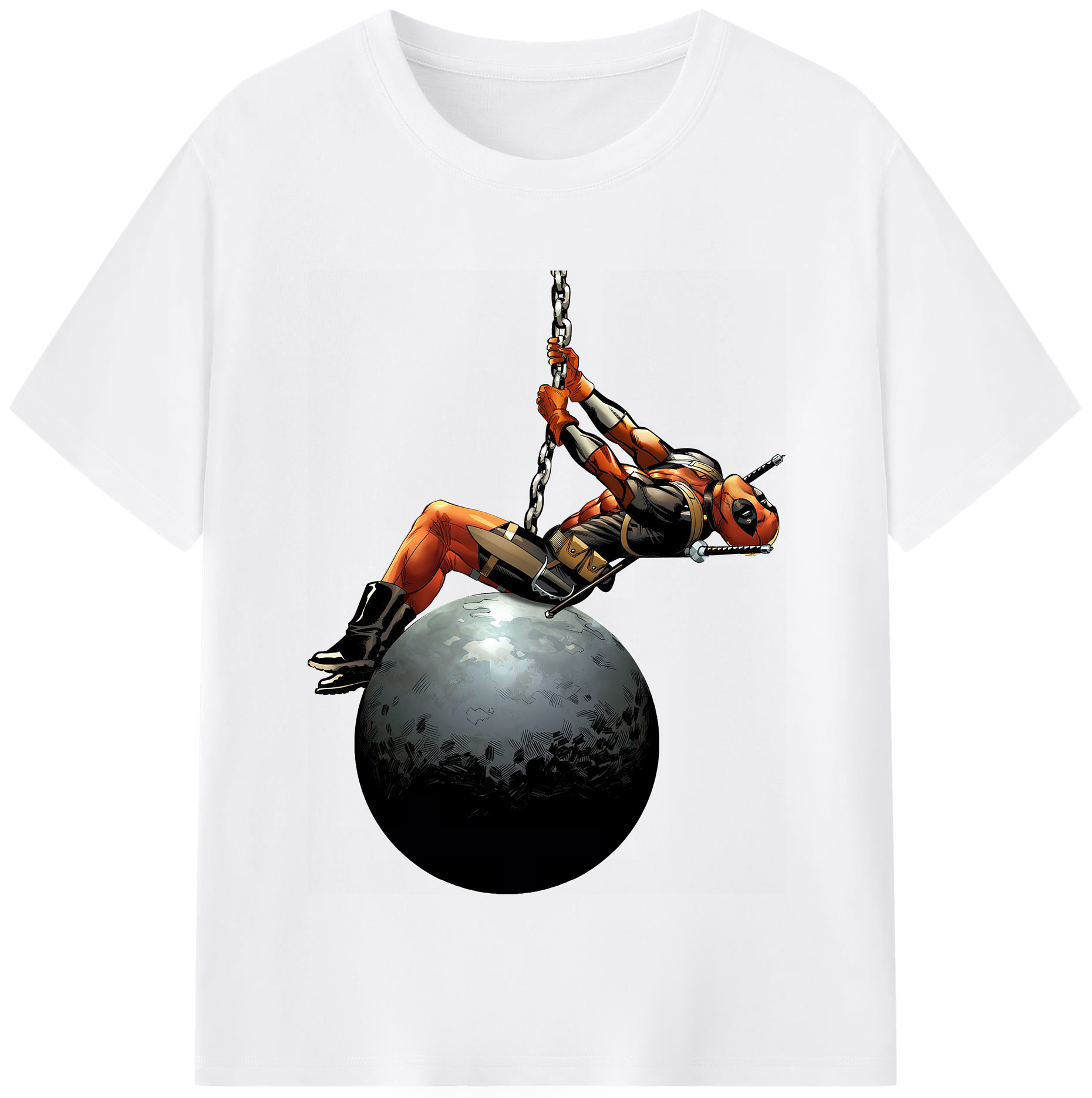 （画像用） Deadpool デッドプール 綿100％半袖Tシャツ（フロントプリント）