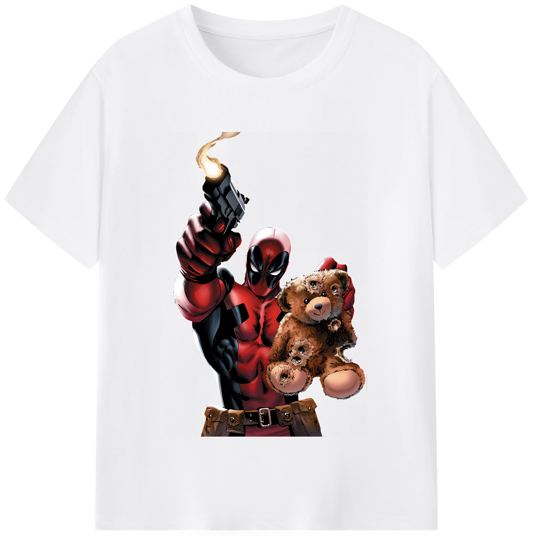 （画像用） Deadpool デッドプール 綿100％半袖Tシャツ（フロントプリント）