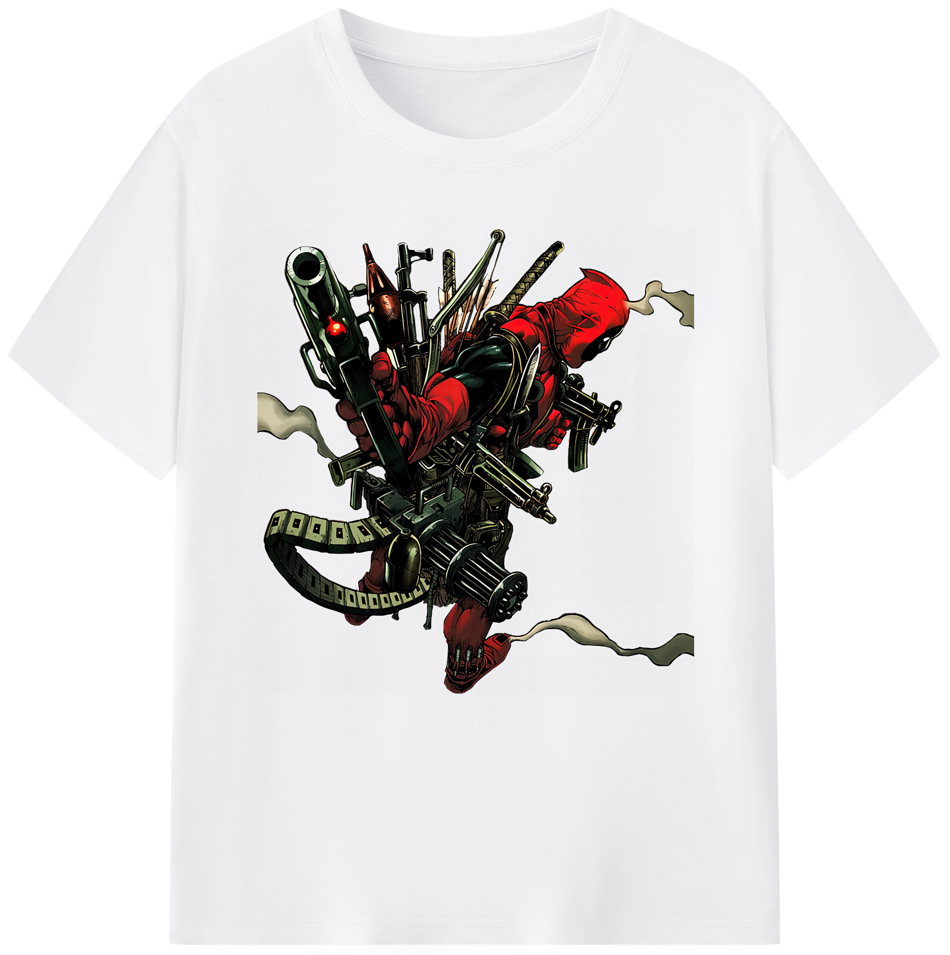 （画像用） Deadpool デッドプール 綿100％半袖Tシャツ（フロントプリント）