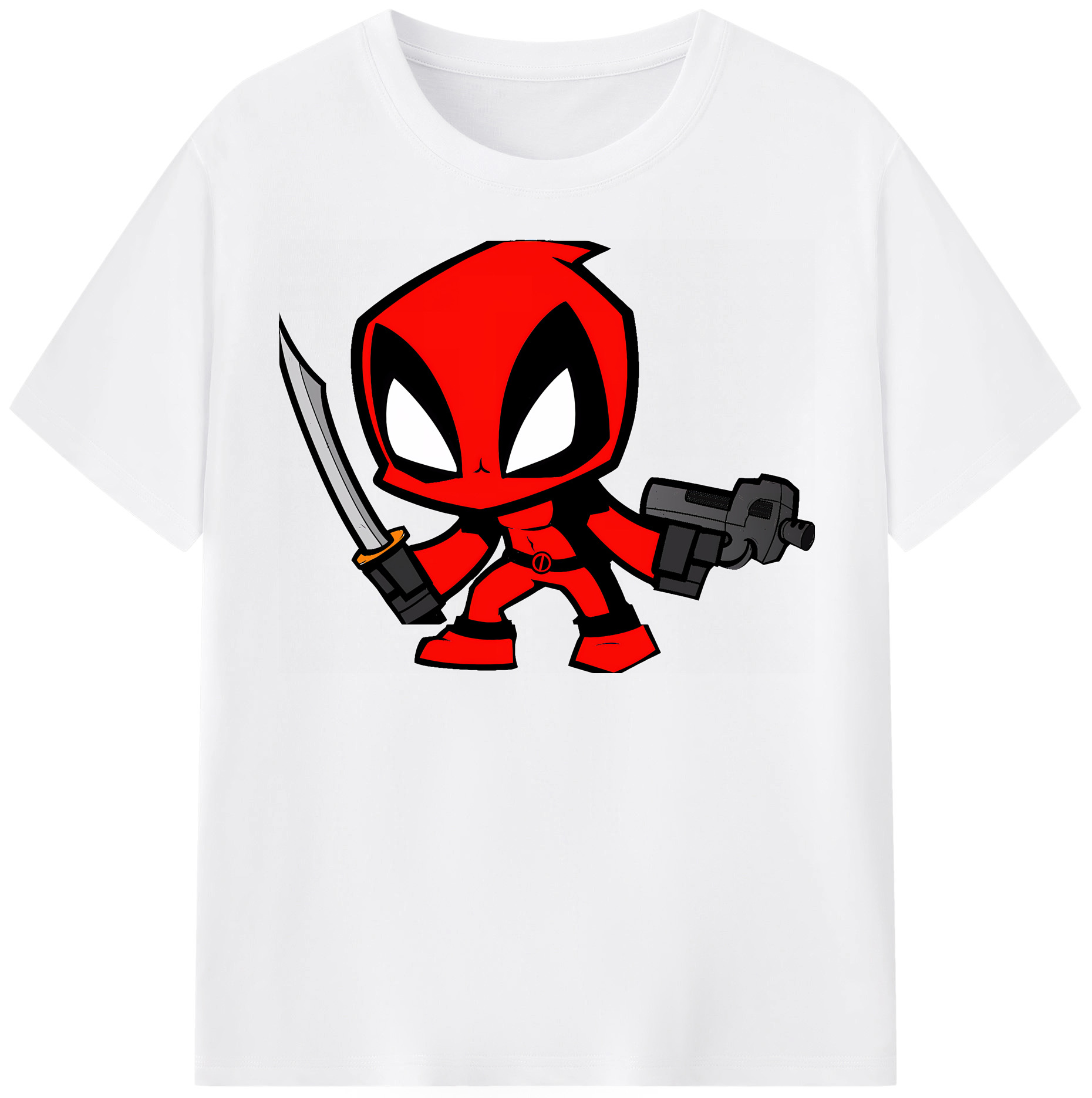 （画像用） Deadpool デッドプール 綿100％半袖Tシャツ（フロントプリント）