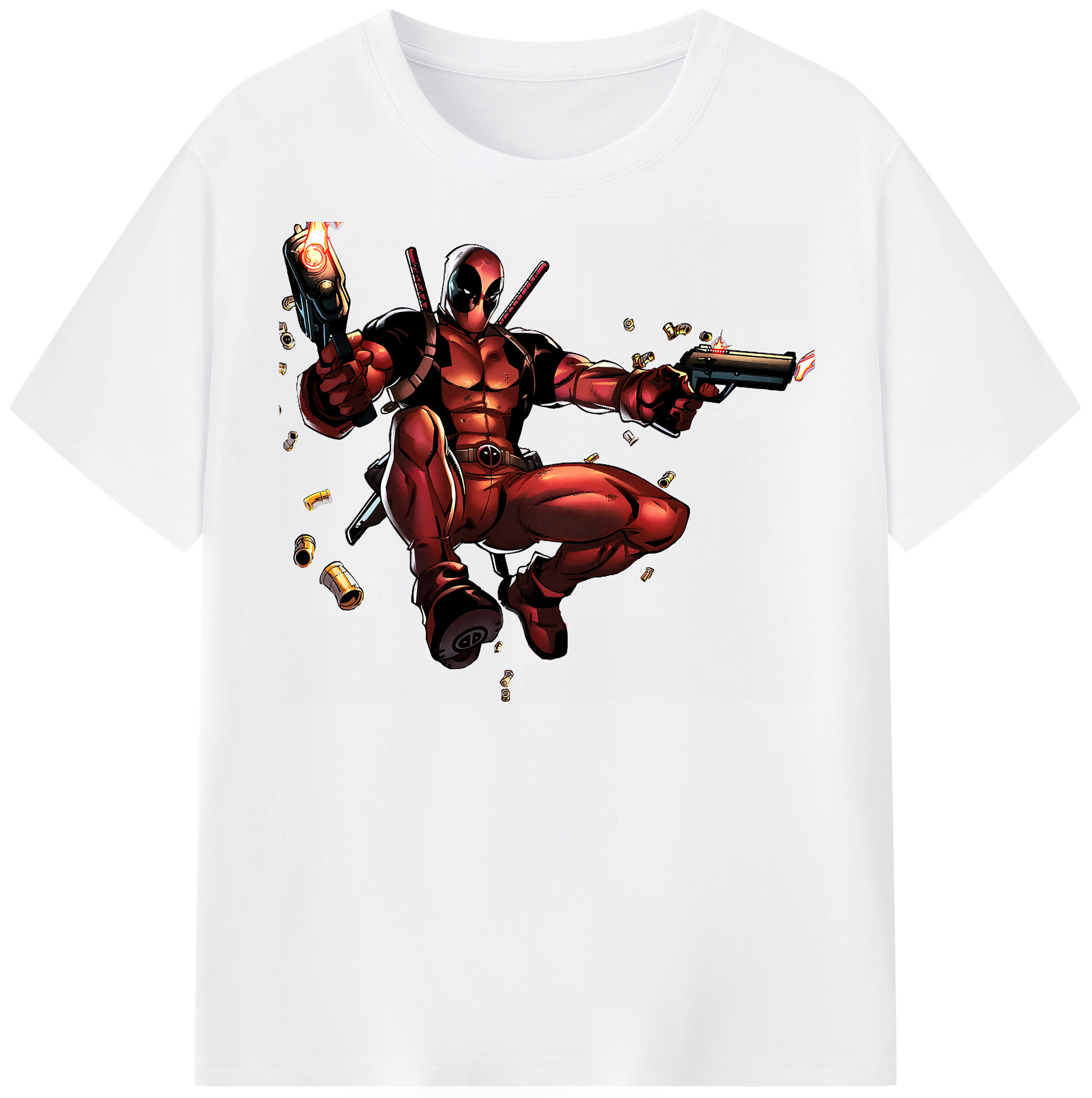 （画像用） Deadpool デッドプール 綿100％半袖Tシャツ（フロントプリント）