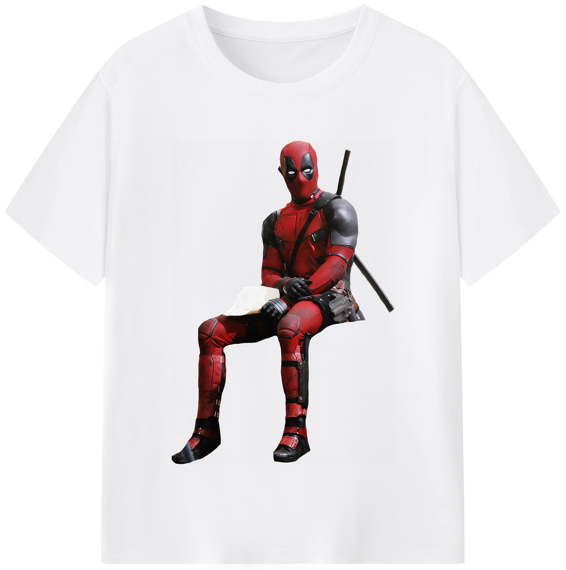 （画像用） Deadpool デッドプール 綿100％半袖Tシャツ（フロントプリント）