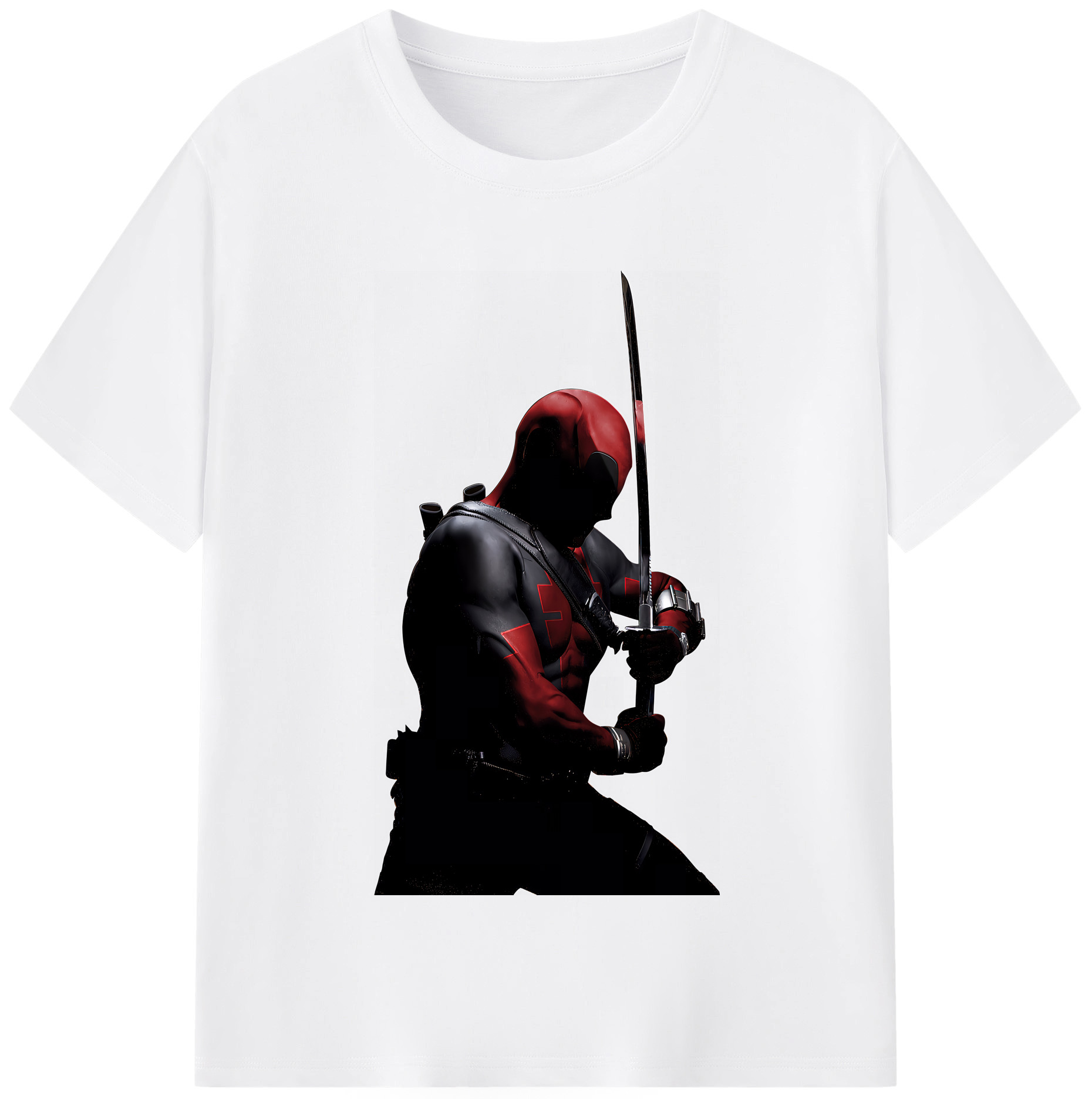 （画像用） Deadpool デッドプール 綿100％半袖Tシャツ（フロントプリント）