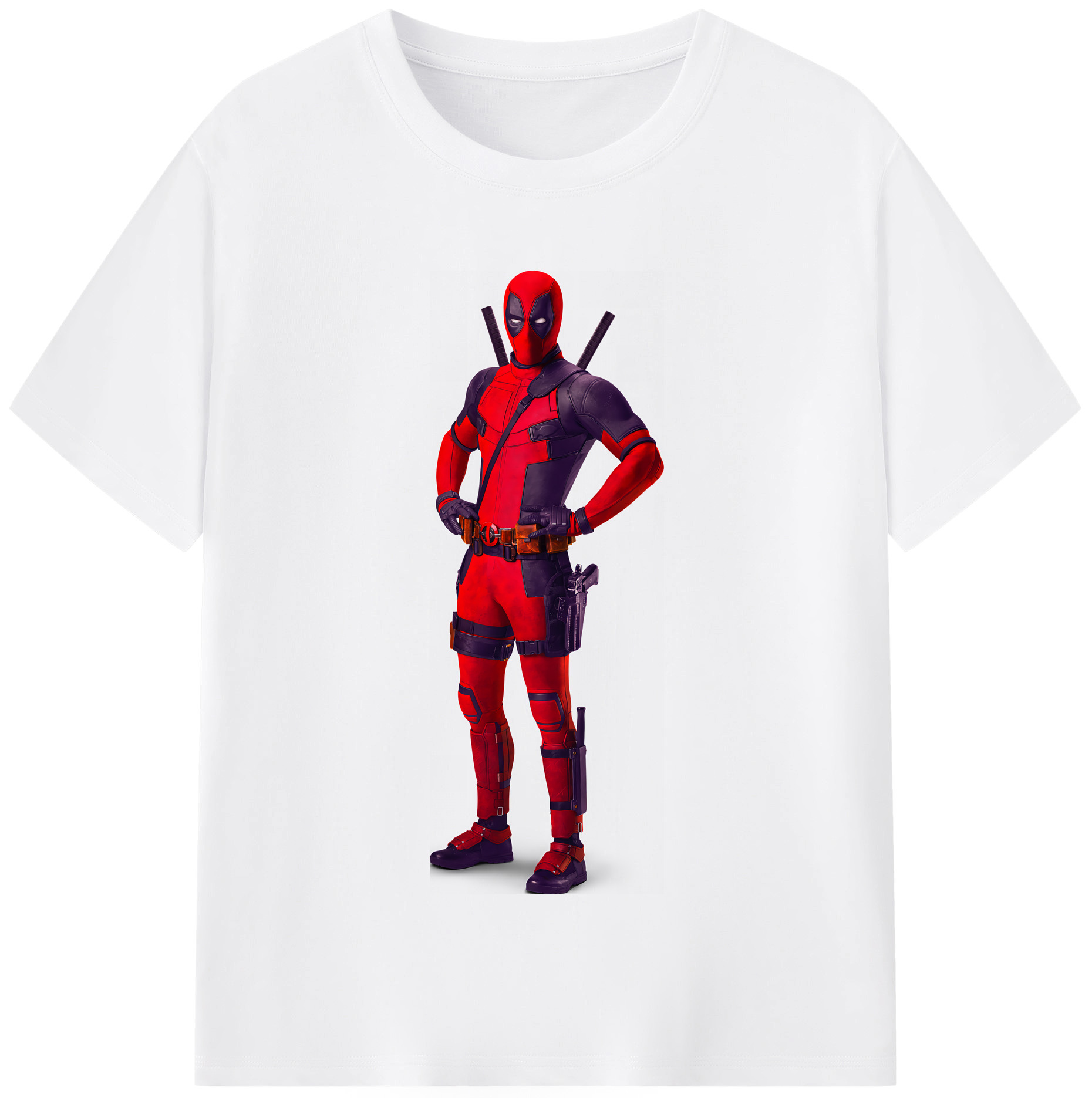 （画像用） Deadpool デッドプール 綿100％半袖Tシャツ（フロントプリント）