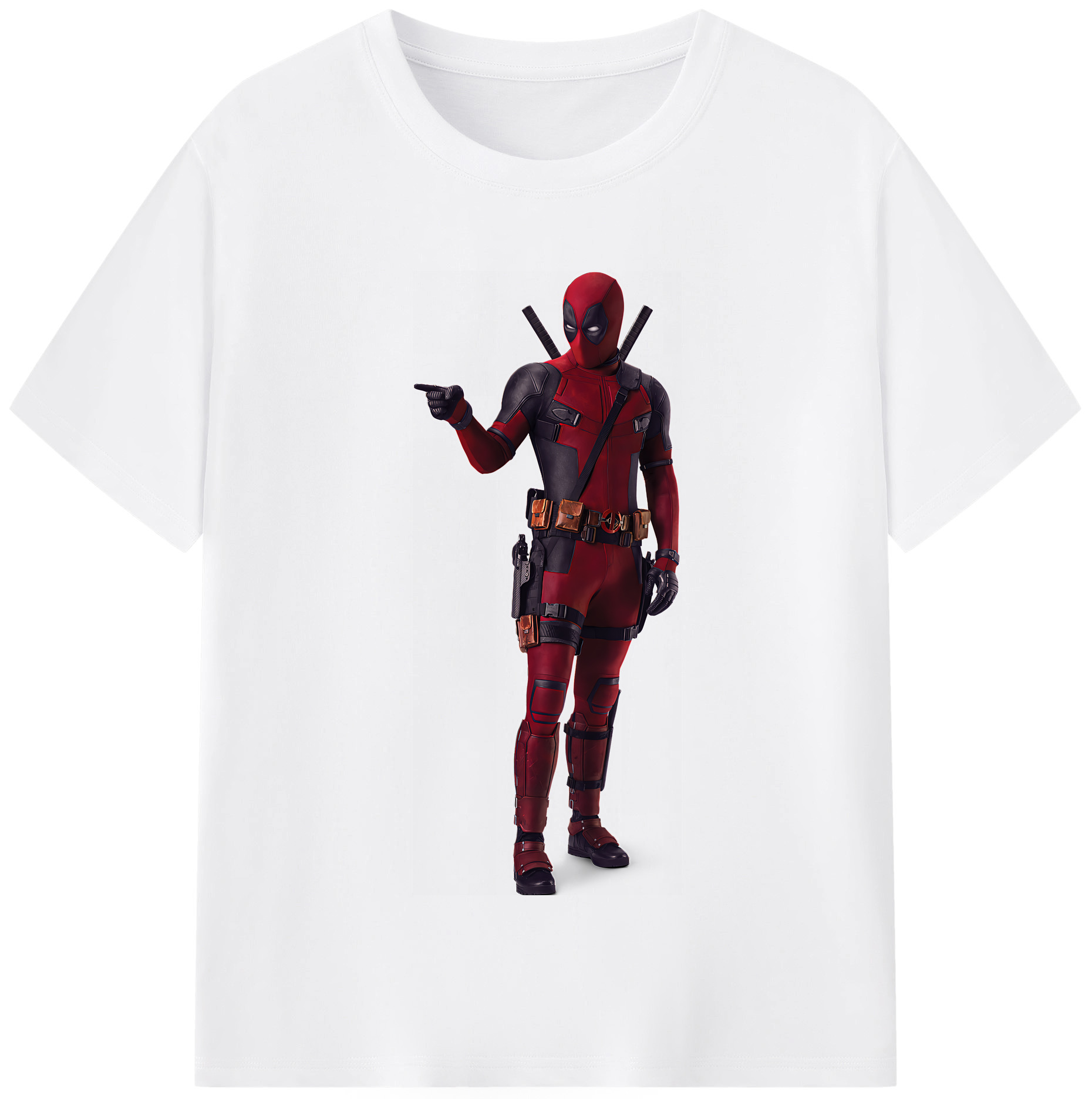 （画像用） Deadpool デッドプール 綿100％半袖Tシャツ（フロントプリント）