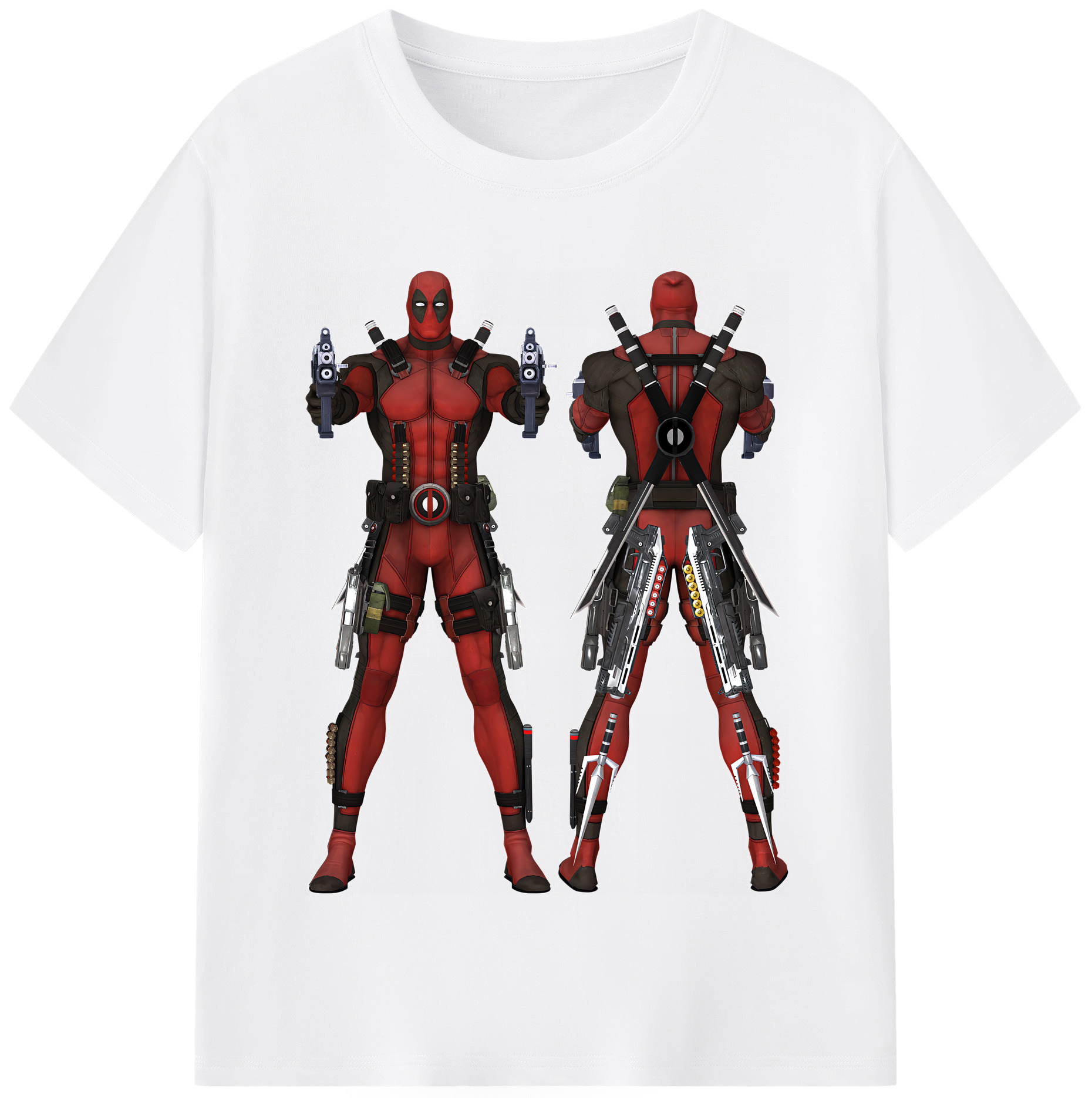 （画像用） Deadpool デッドプール 綿100％半袖Tシャツ（フロントプリント）