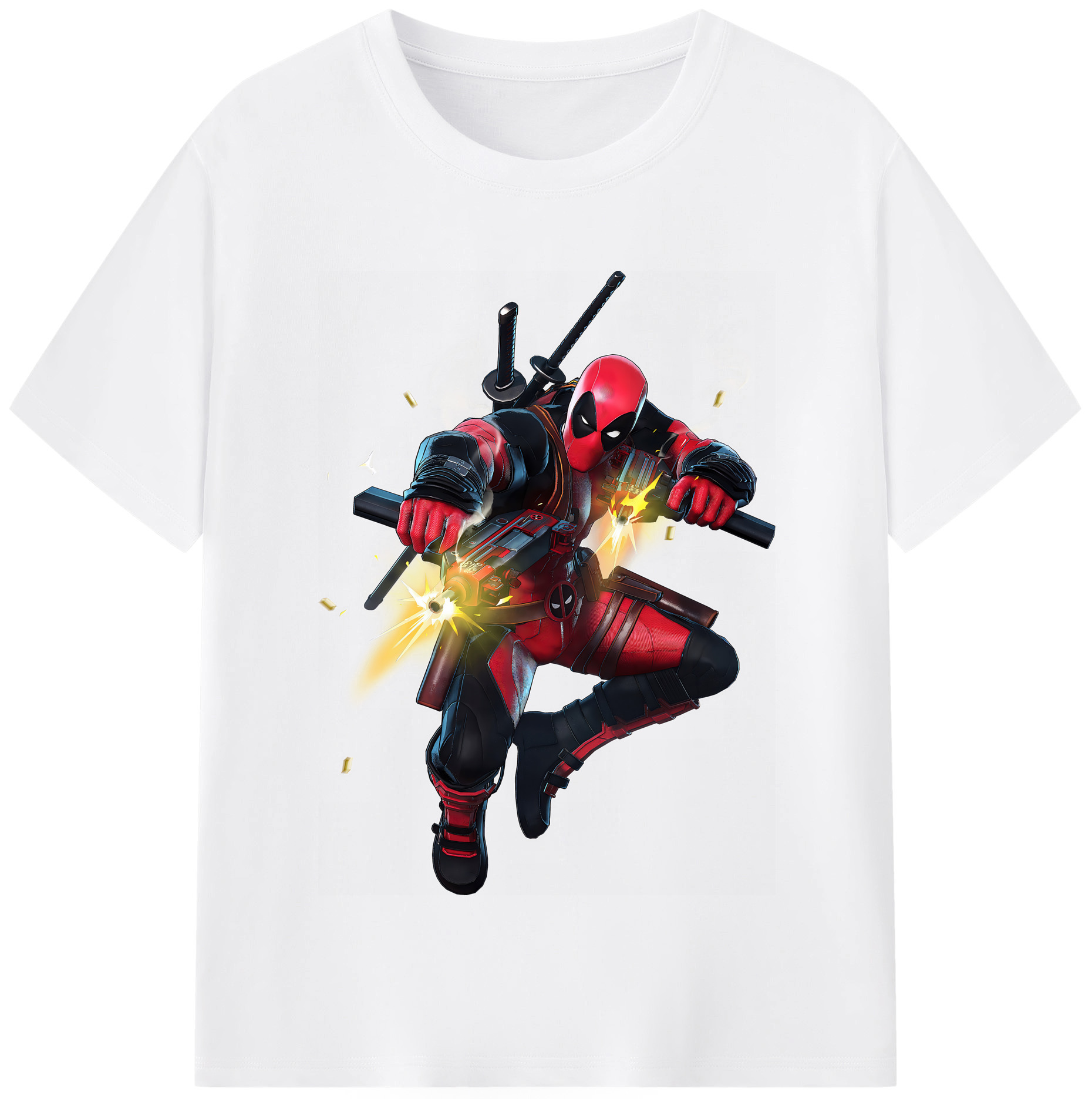 （画像用） Deadpool デッドプール 綿100％半袖Tシャツ（フロントプリント）