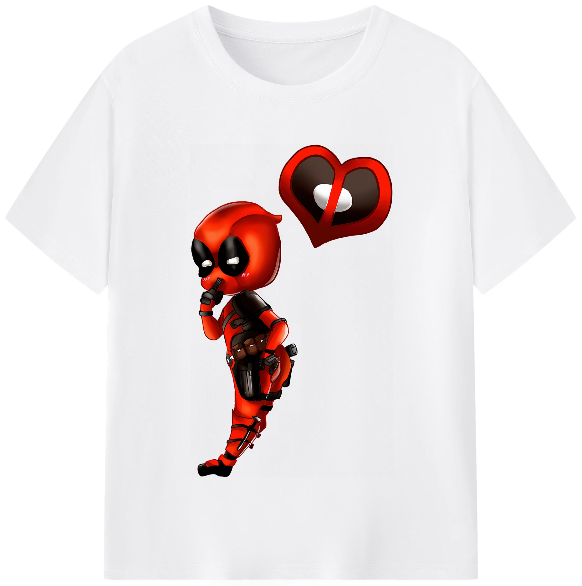 （画像用） Deadpool デッドプール 綿100％半袖Tシャツ（フロントプリント）