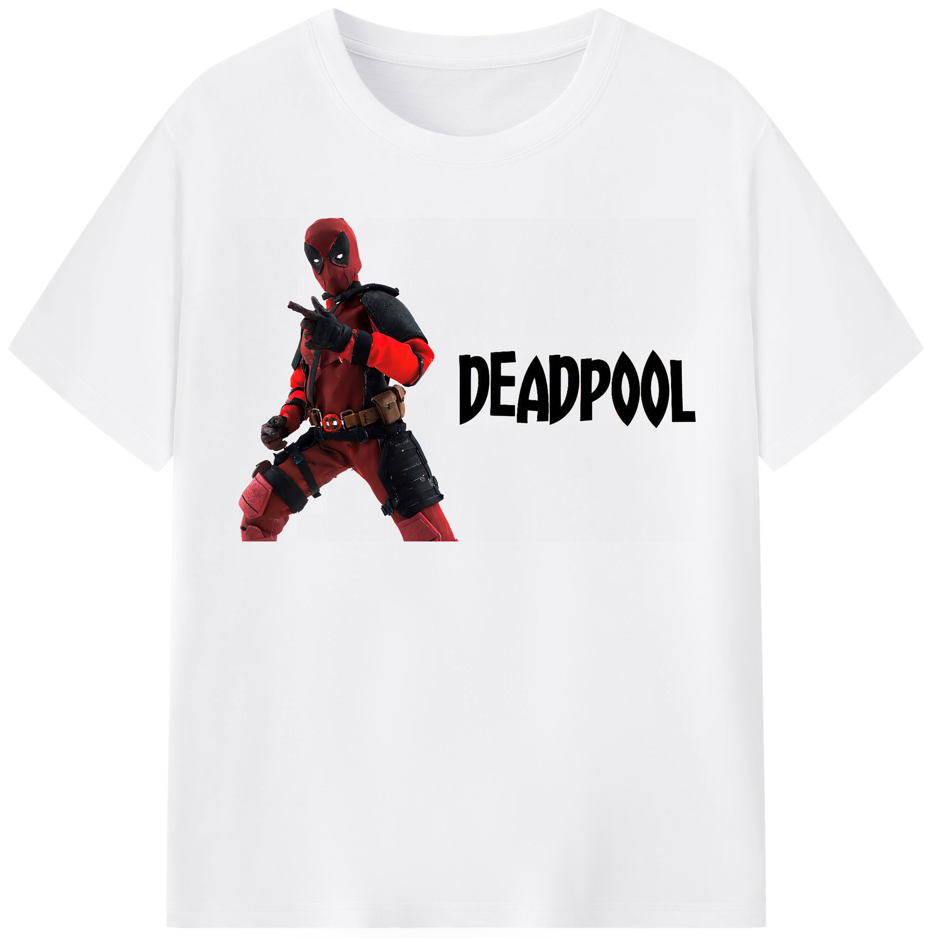 （画像用） Deadpool デッドプール 綿100％半袖Tシャツ（フロントプリント）