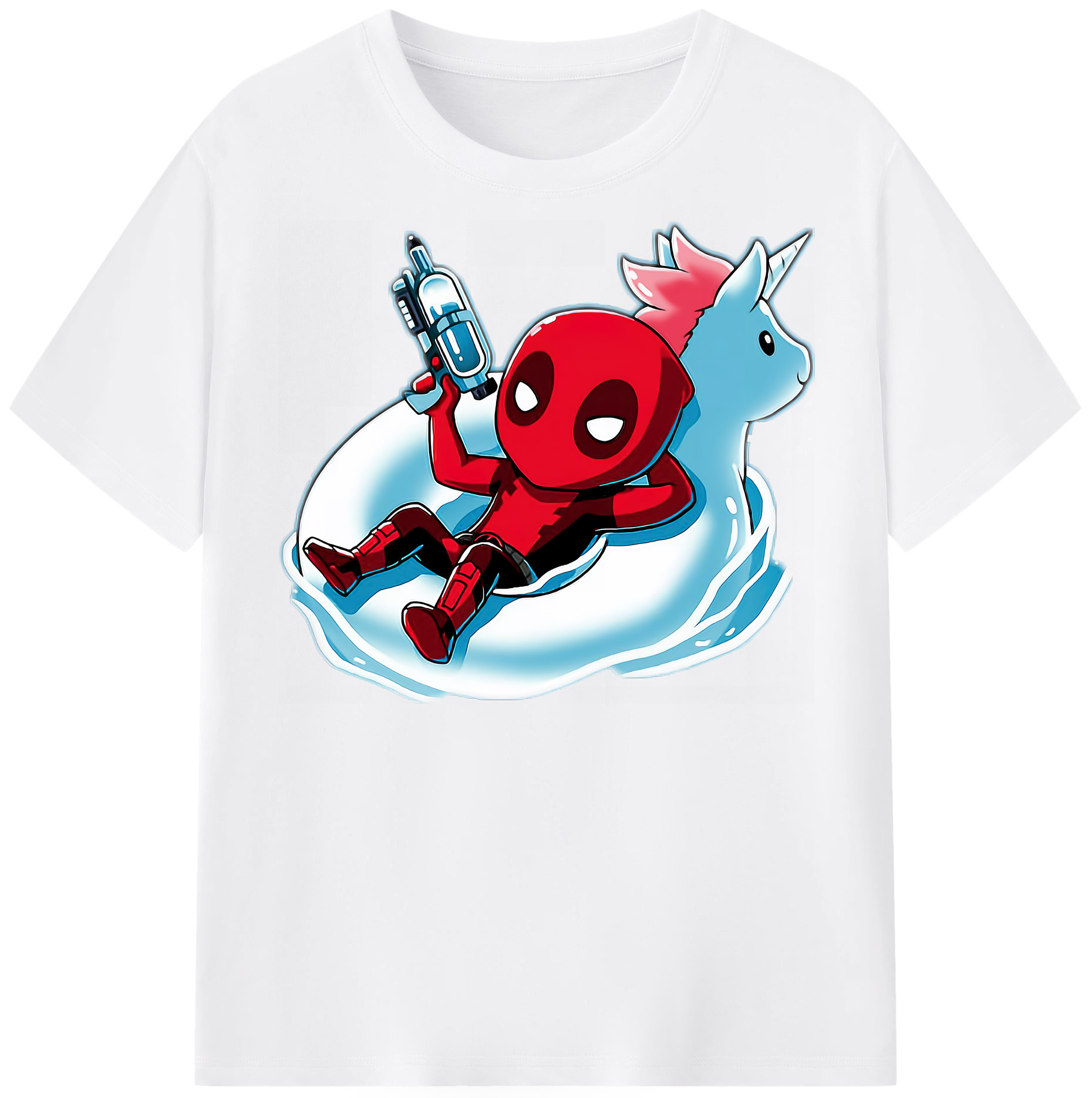 （画像用） Deadpool デッドプール 綿100％半袖Tシャツ（フロントプリント）