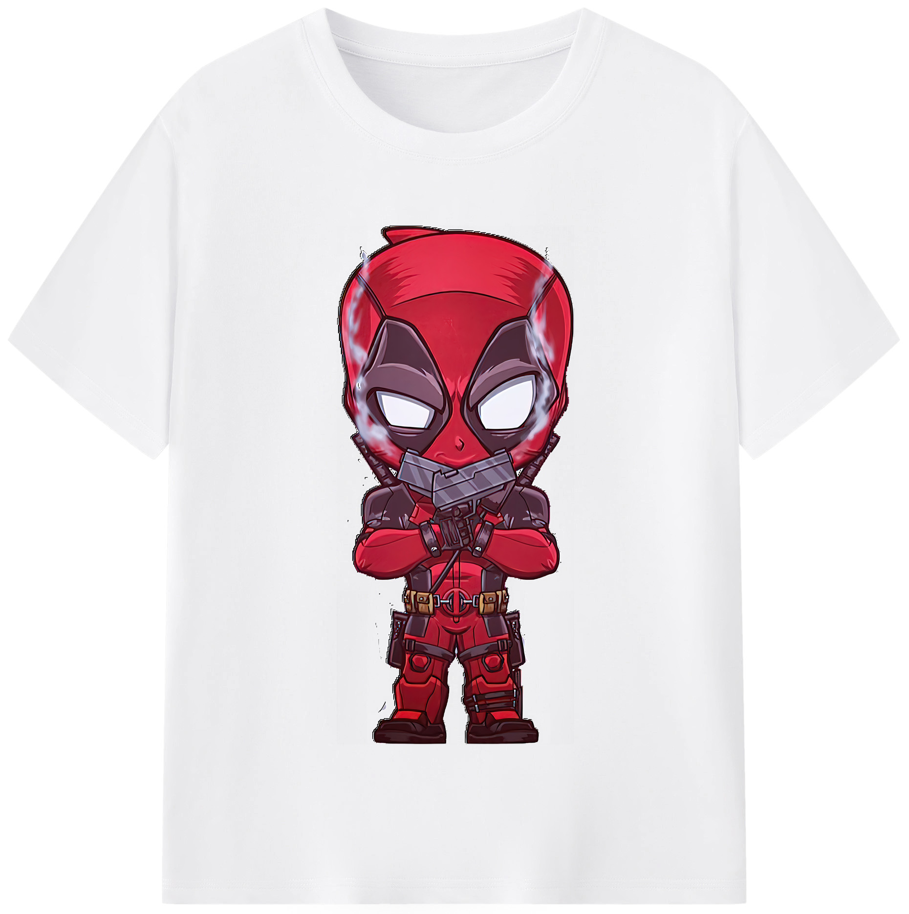 （画像用） Deadpool デッドプール 綿100％半袖Tシャツ（フロントプリント）