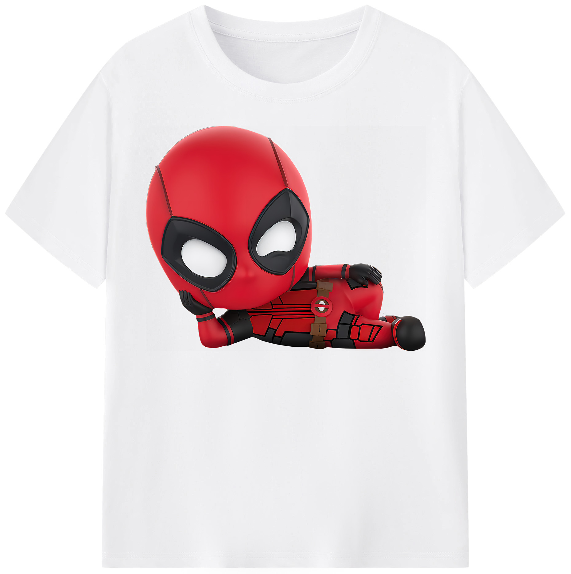 （画像用） Deadpool デッドプール 綿100％半袖Tシャツ（フロントプリント）
