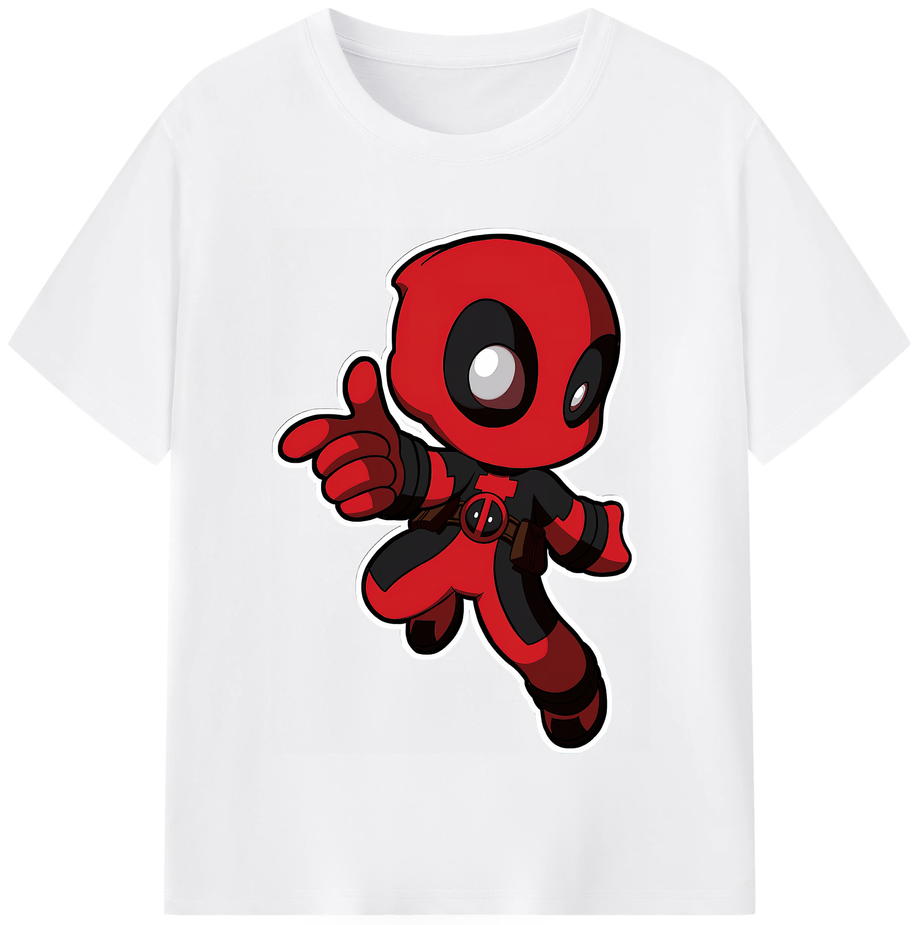 （画像用） Deadpool デッドプール 綿100％半袖Tシャツ（フロントプリント）