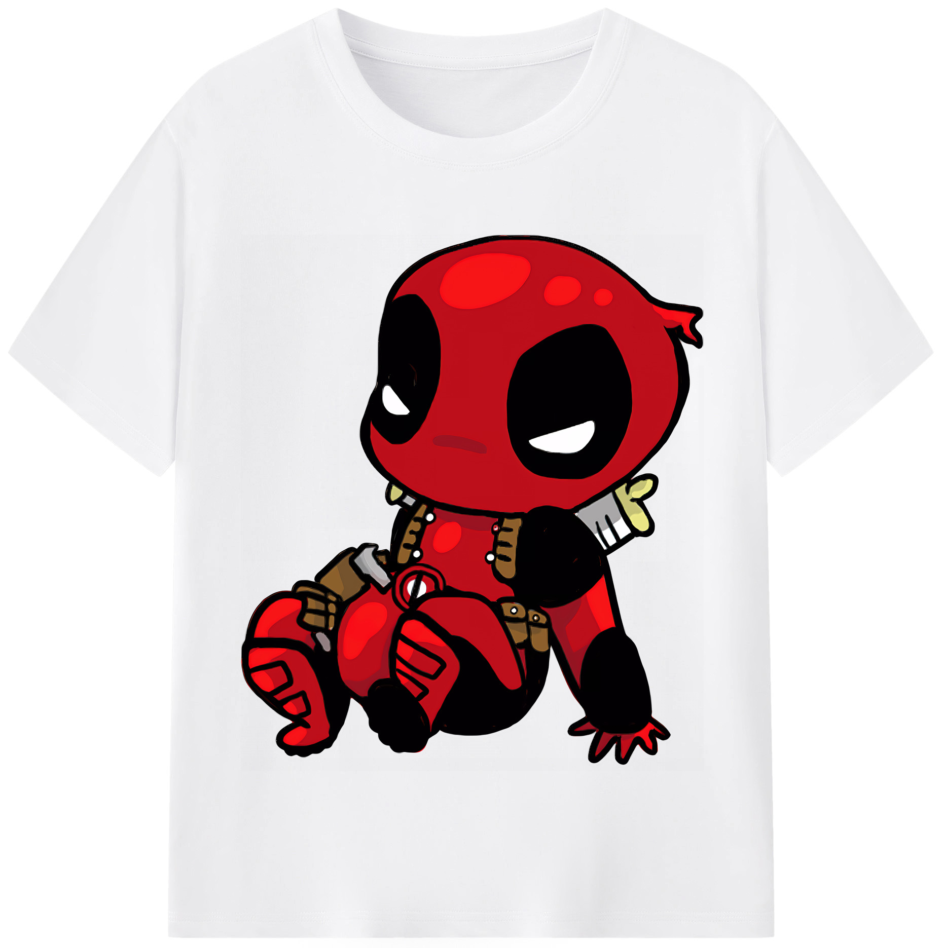 （画像用） Deadpool デッドプール 綿100％半袖Tシャツ（フロントプリント）