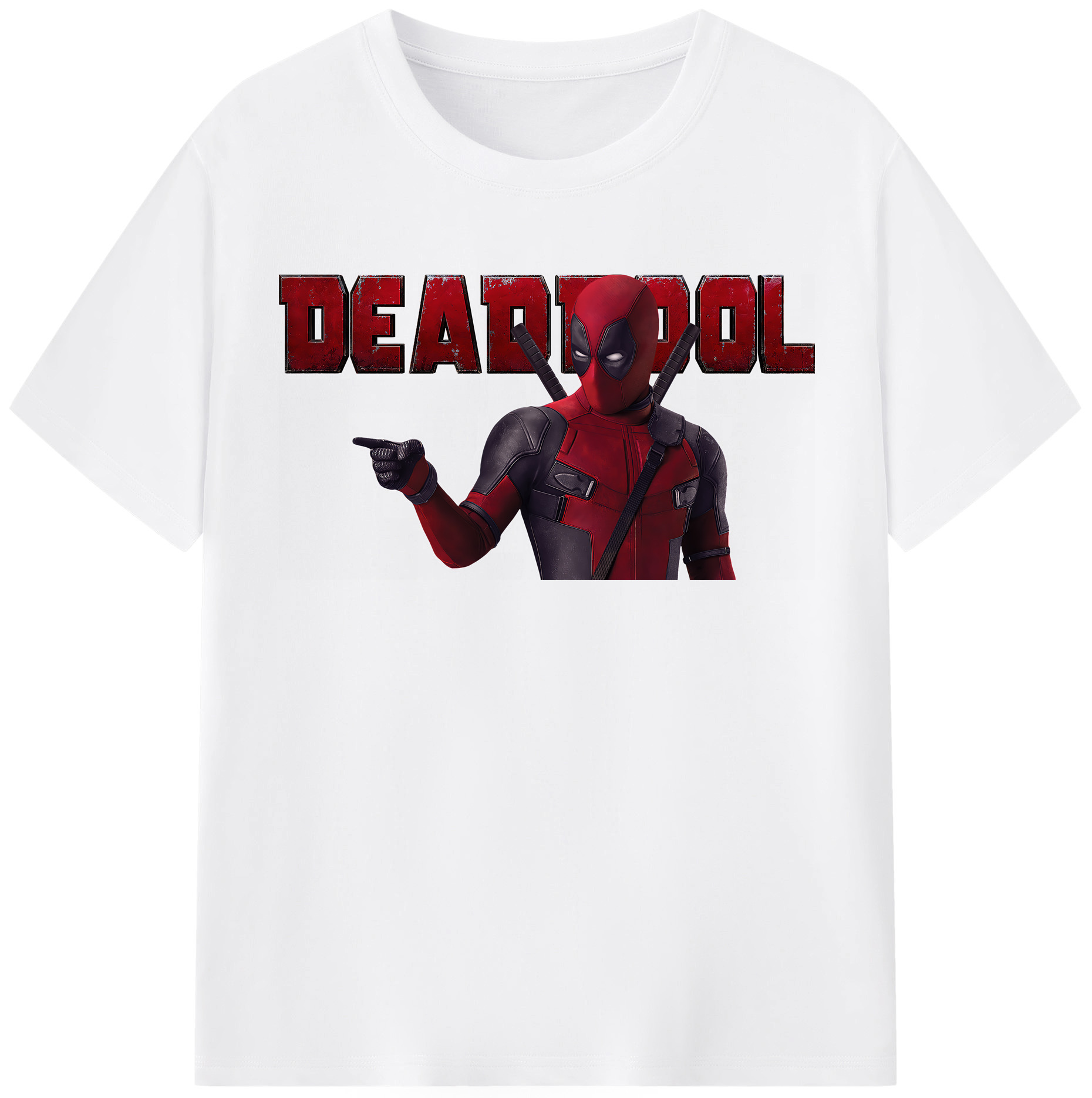 （画像用） Deadpool デッドプール 綿100％半袖Tシャツ（フロントプリント）