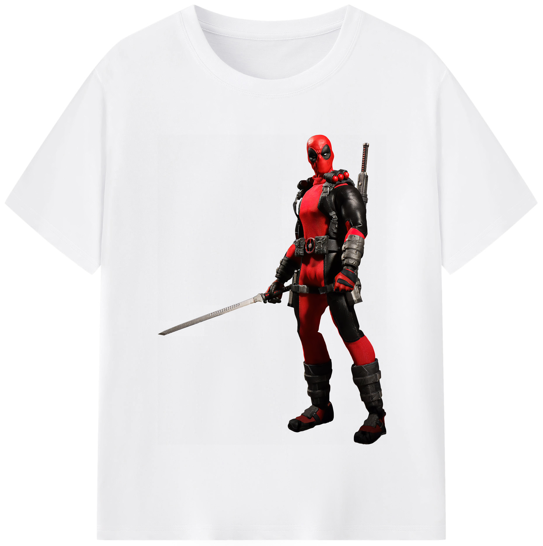 （画像用） Deadpool デッドプール 綿100％半袖Tシャツ（フロントプリント）