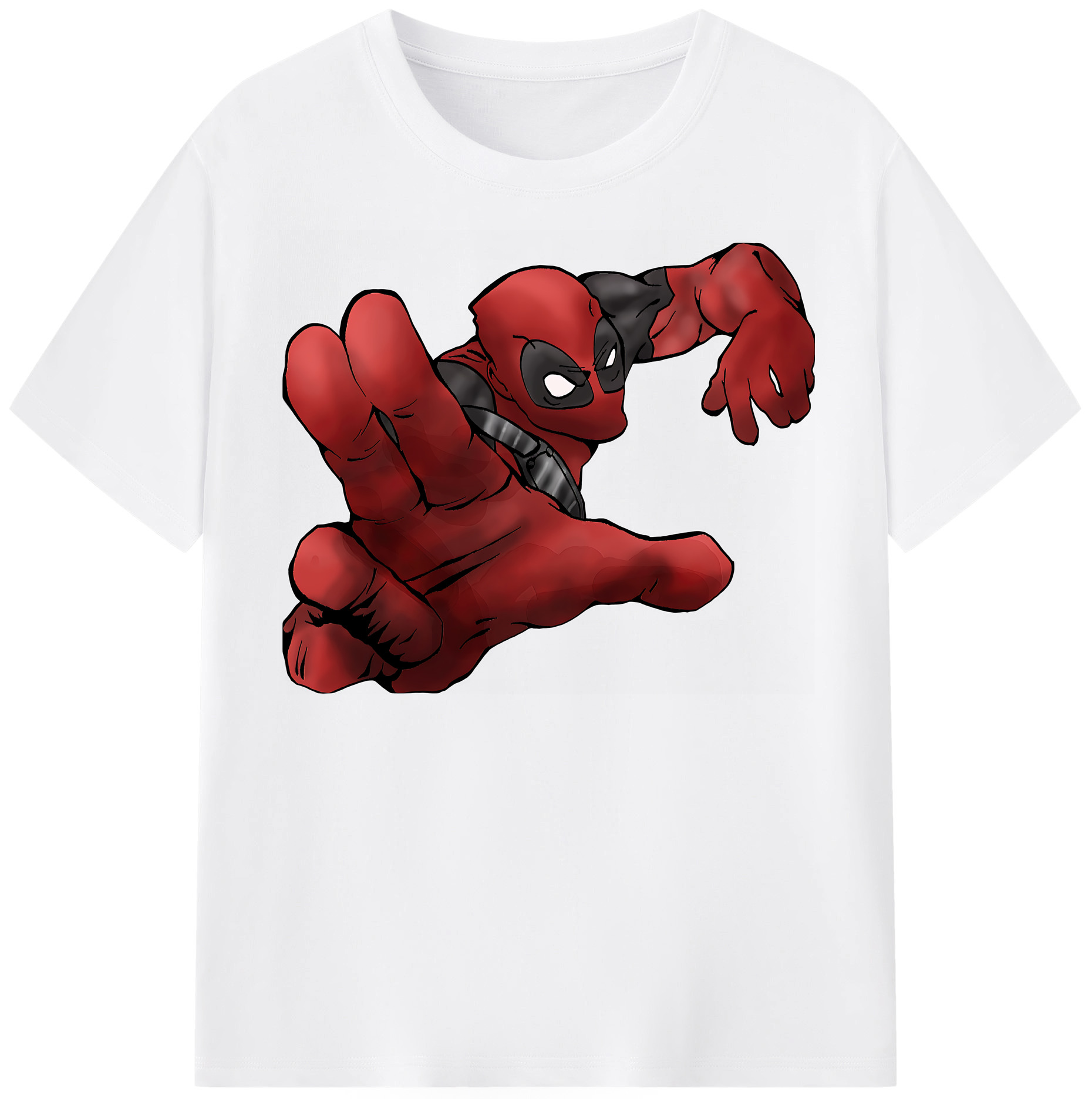 （画像用） Deadpool デッドプール 綿100％半袖Tシャツ（フロントプリント）