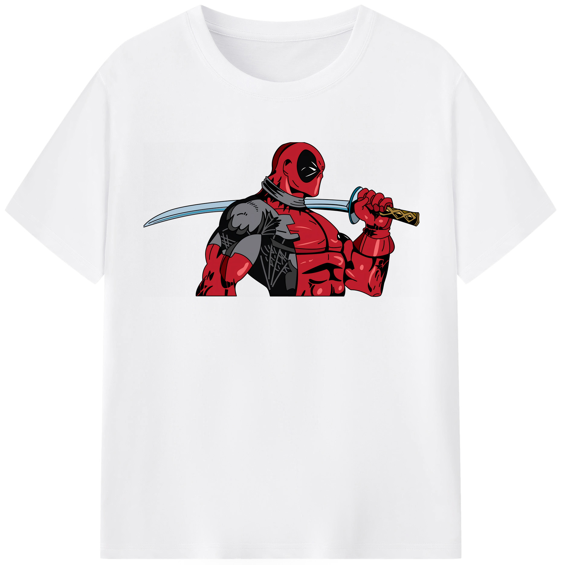 （画像用） Deadpool デッドプール 綿100％半袖Tシャツ（フロントプリント）