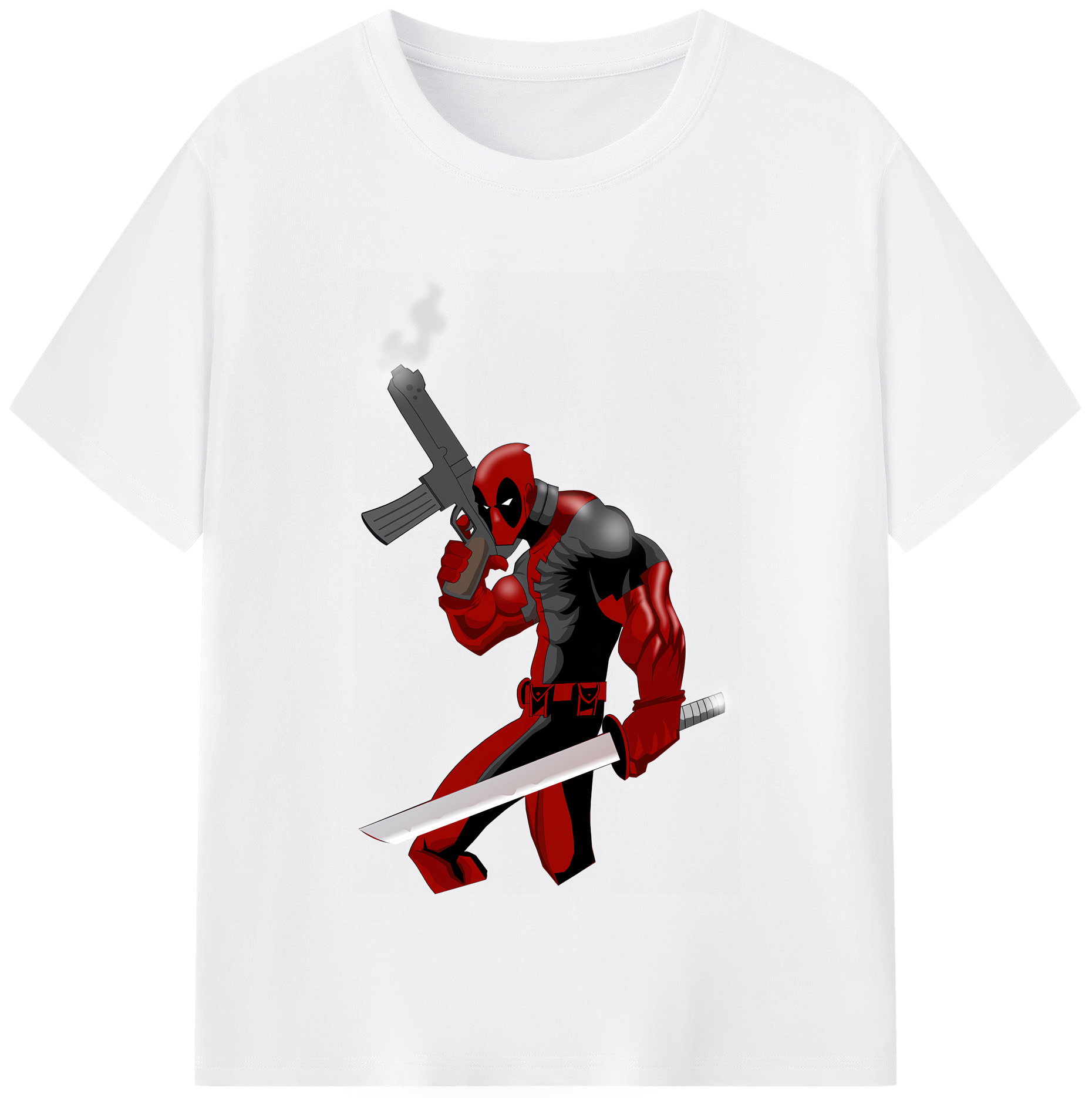 （画像用） Deadpool デッドプール 綿100％半袖Tシャツ（フロントプリント）