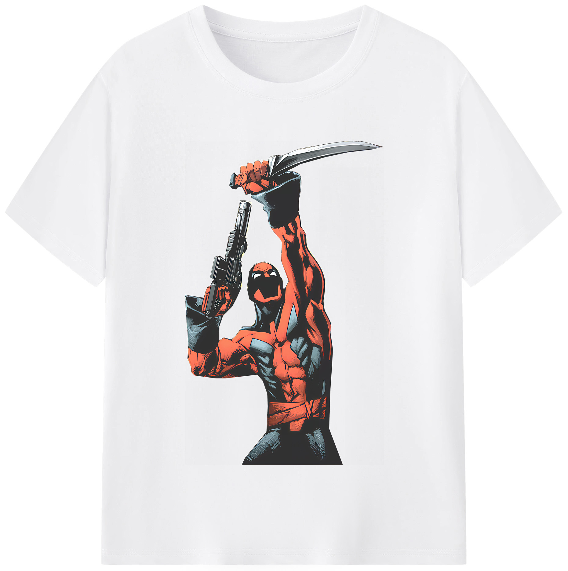 （画像用） Deadpool デッドプール 綿100％半袖Tシャツ（フロントプリント）
