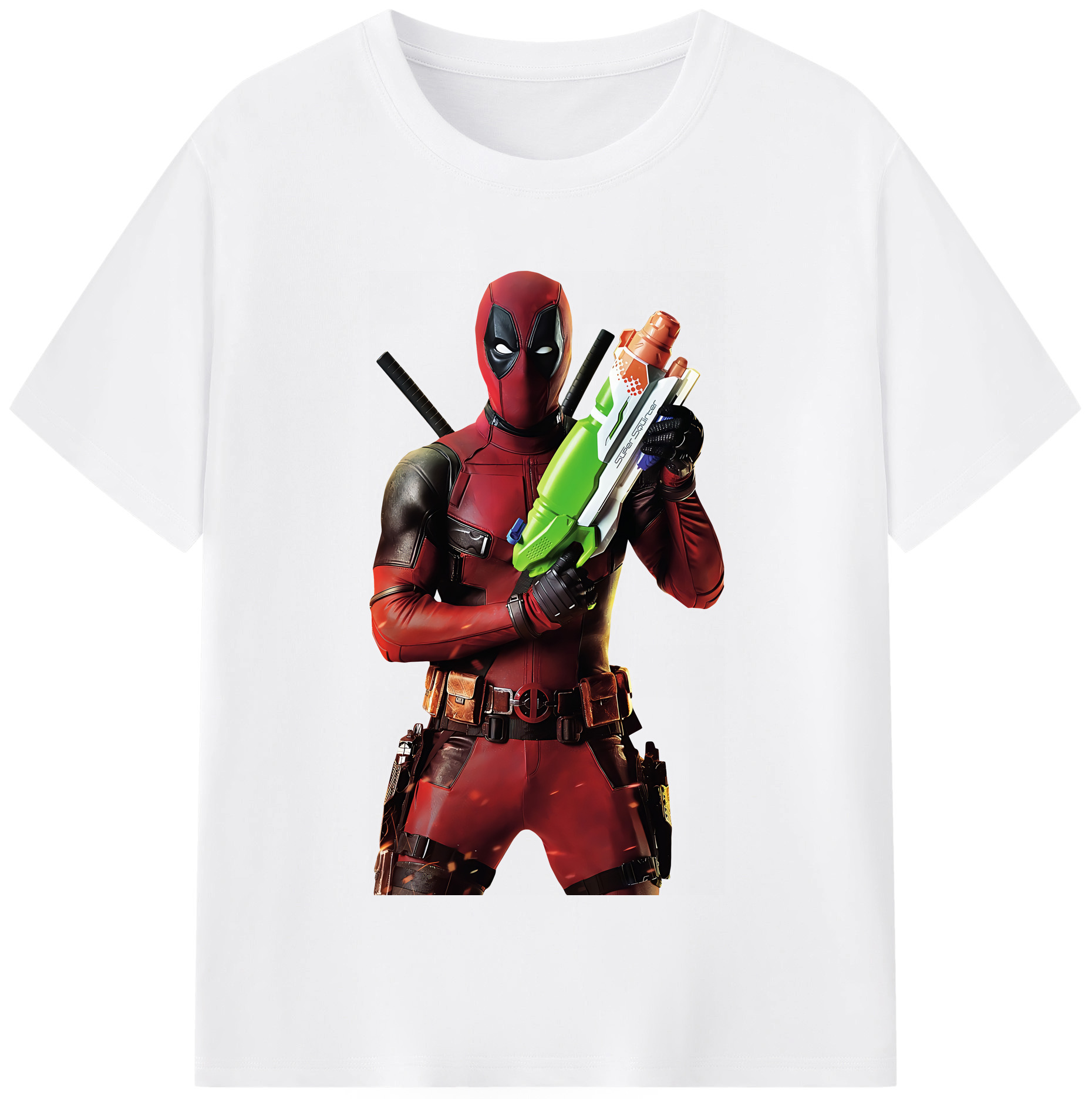 （画像用） Deadpool デッドプール 綿100％半袖Tシャツ（フロントプリント）