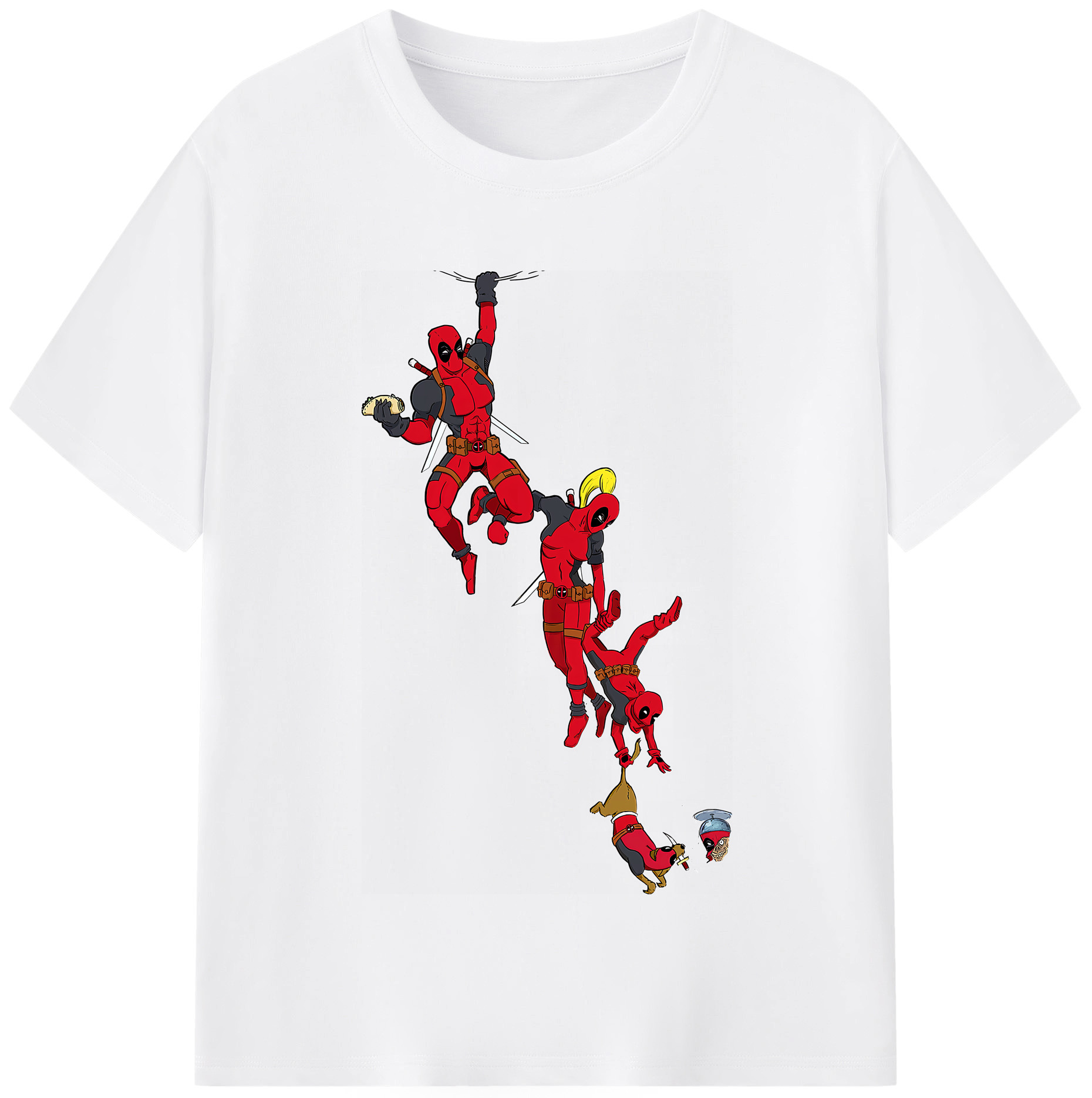 （画像用） Deadpool デッドプール 綿100％半袖Tシャツ（フロントプリント）