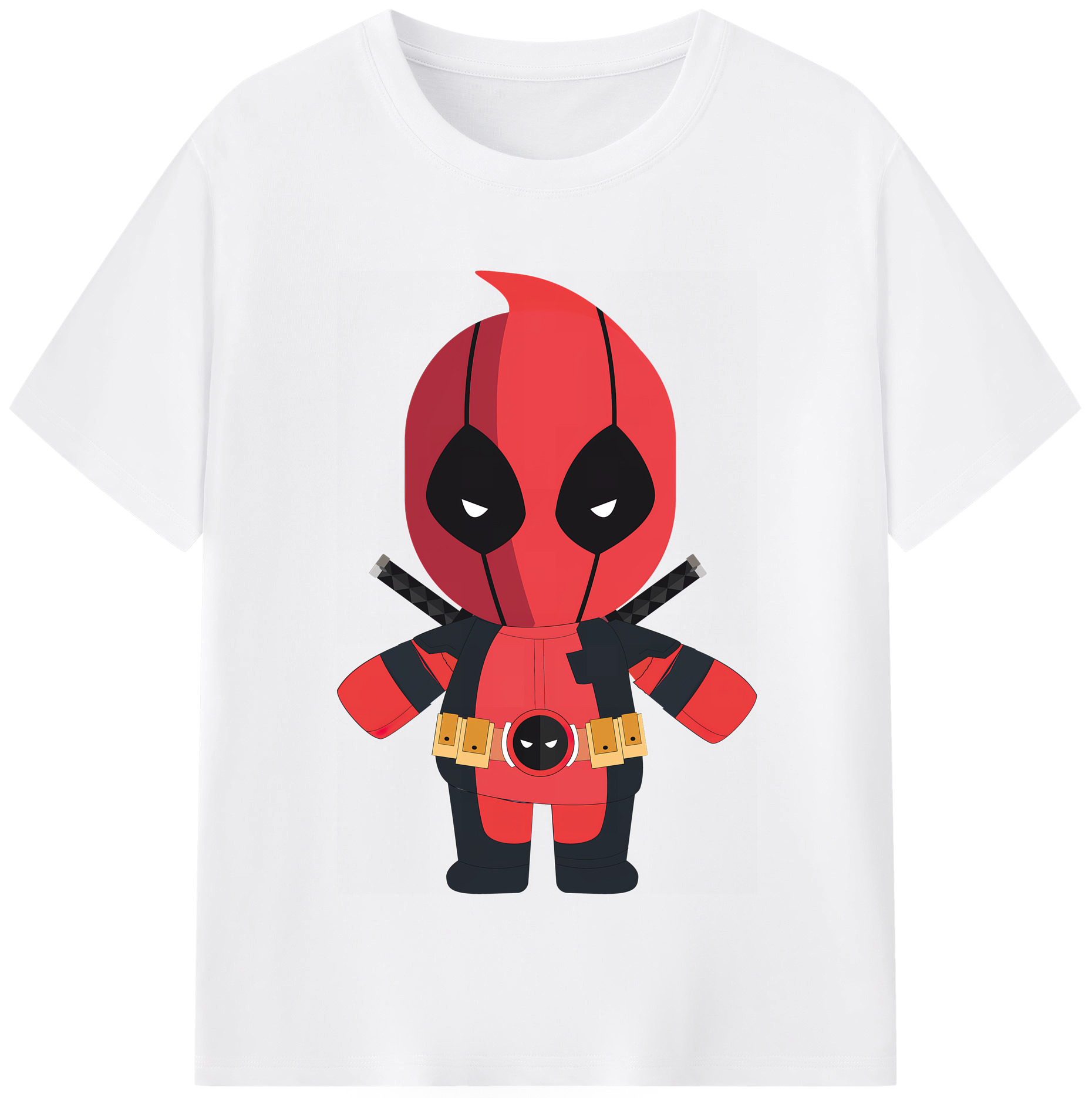 （画像用） Deadpool デッドプール 綿100％半袖Tシャツ（フロントプリント）