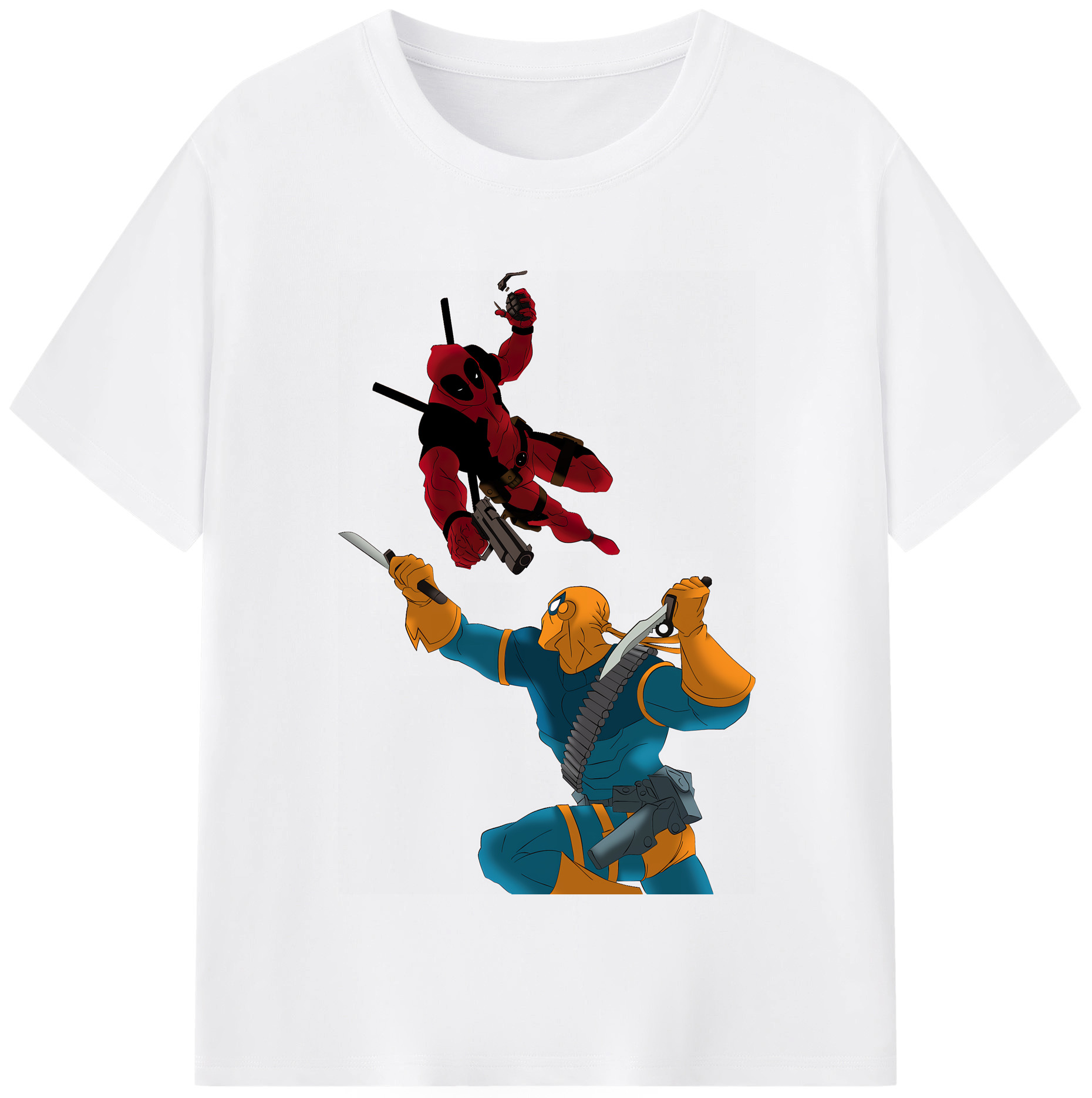 （画像用） Deadpool デッドプール 綿100％半袖Tシャツ（フロントプリント）