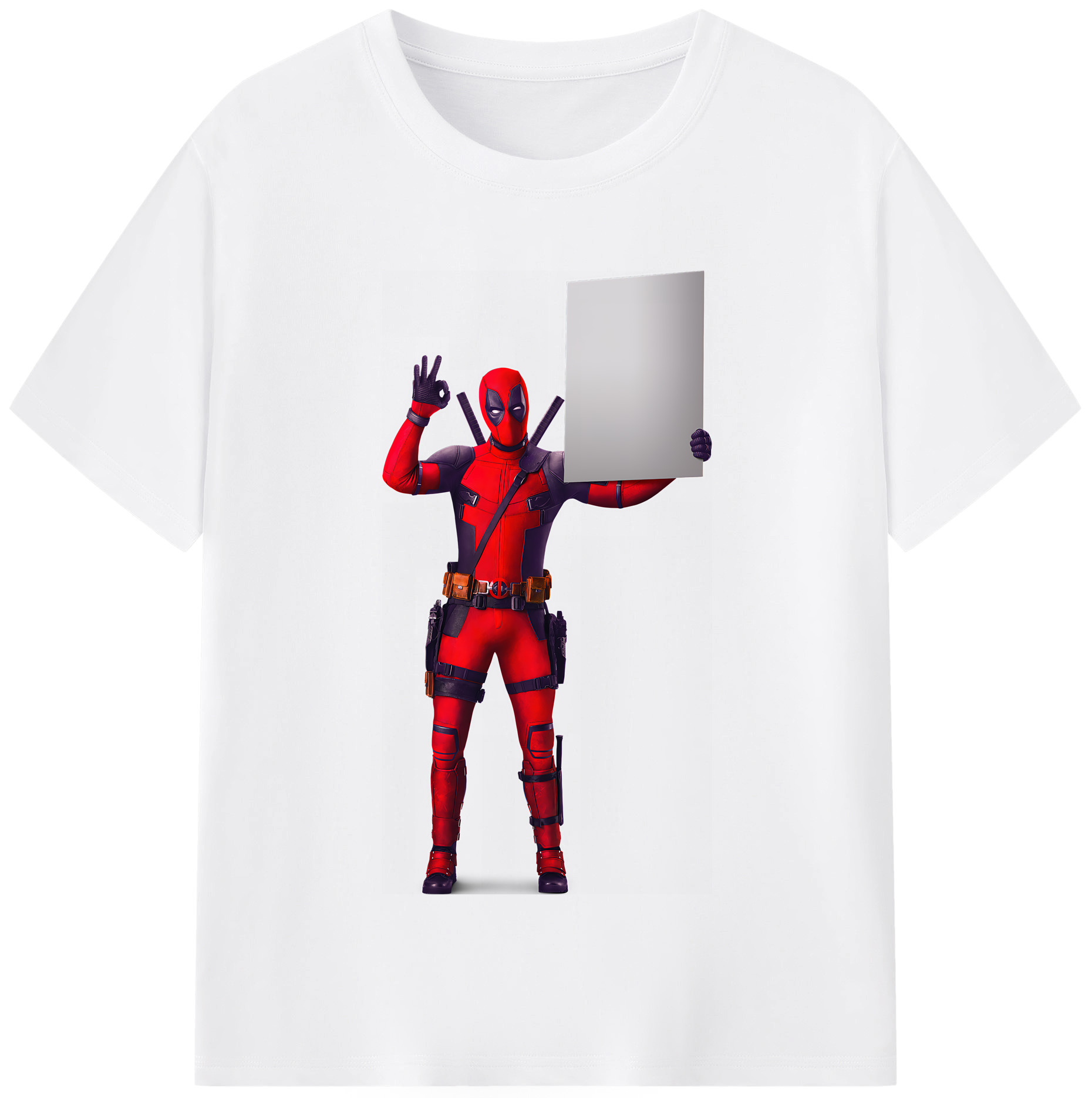（画像用） Deadpool デッドプール 綿100％半袖Tシャツ（フロントプリント）