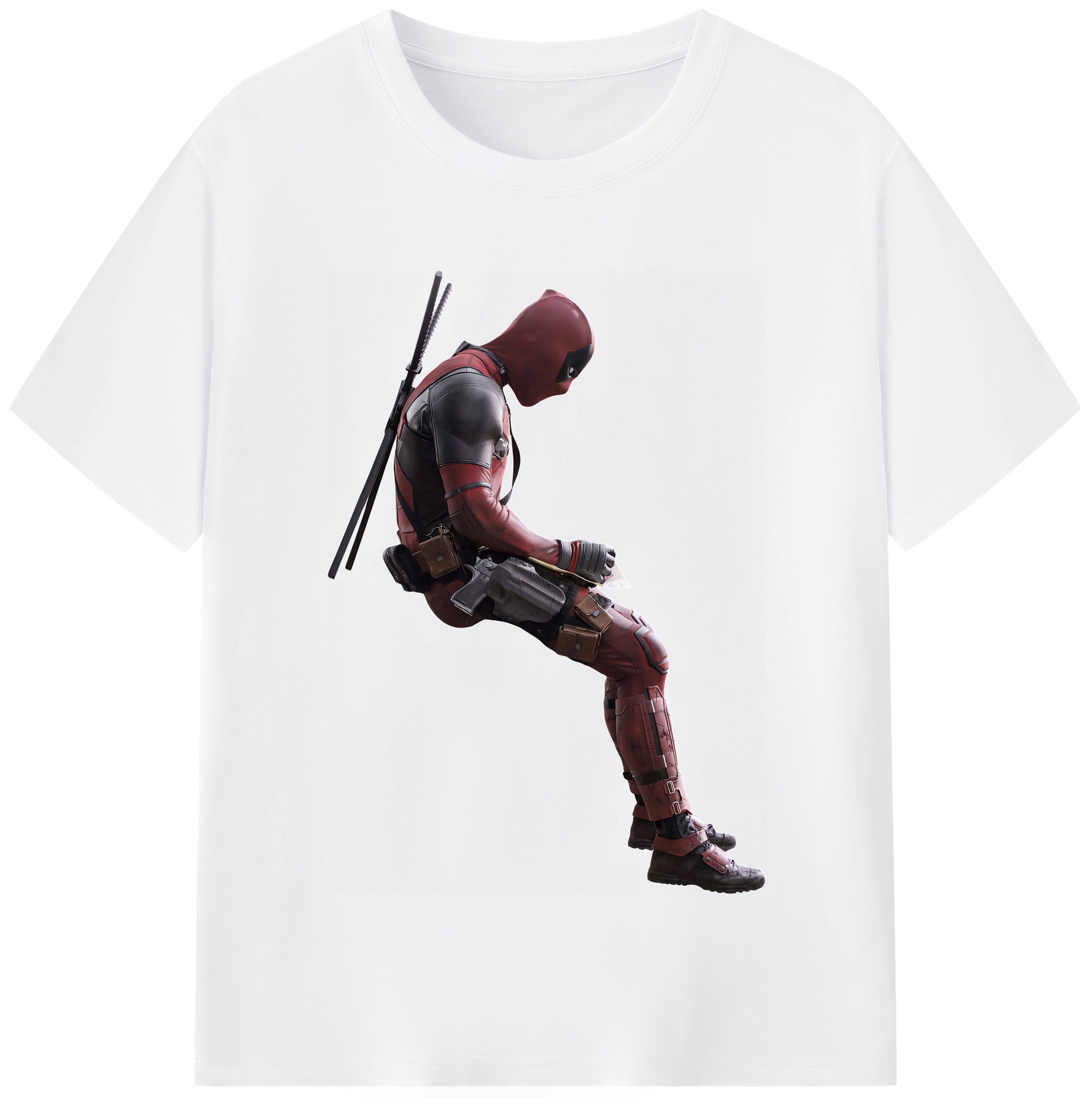 （画像用） Deadpool デッドプール 綿100％半袖Tシャツ（フロントプリント）