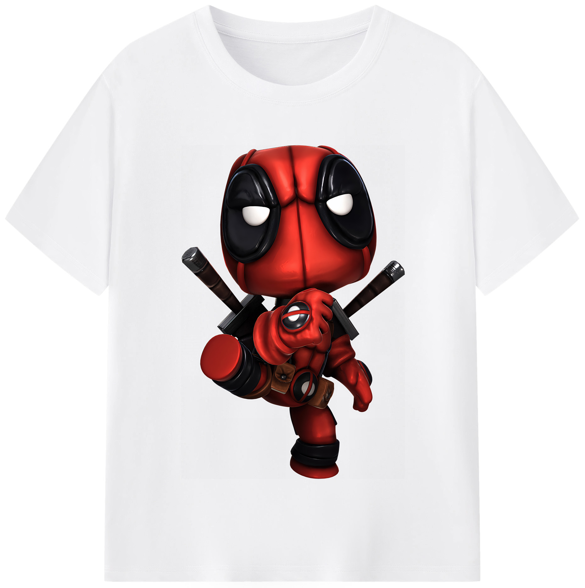 （画像用） Deadpool デッドプール 綿100％半袖Tシャツ（フロントプリント）