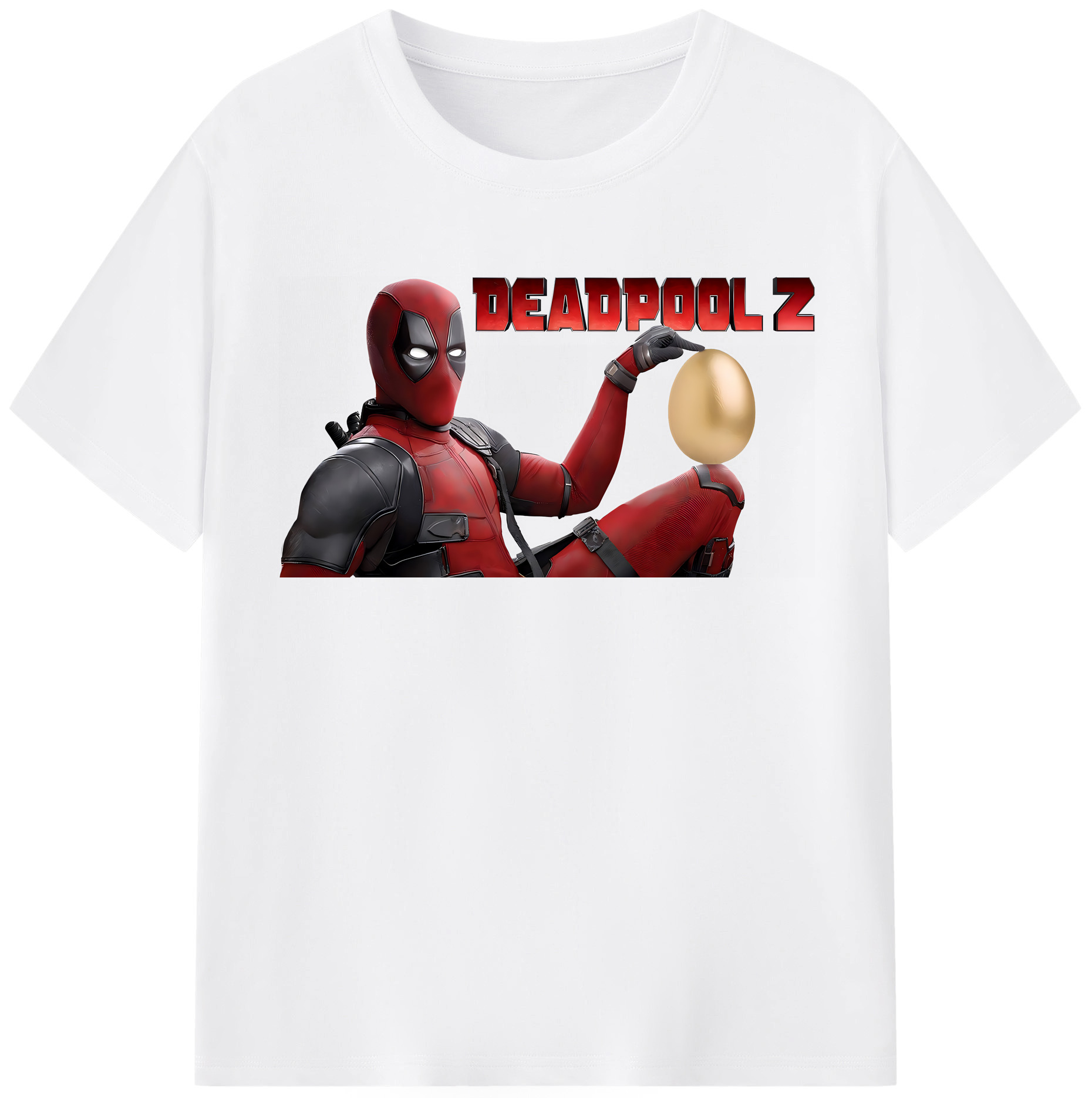 （画像用） Deadpool デッドプール 綿100％半袖Tシャツ（フロントプリント）