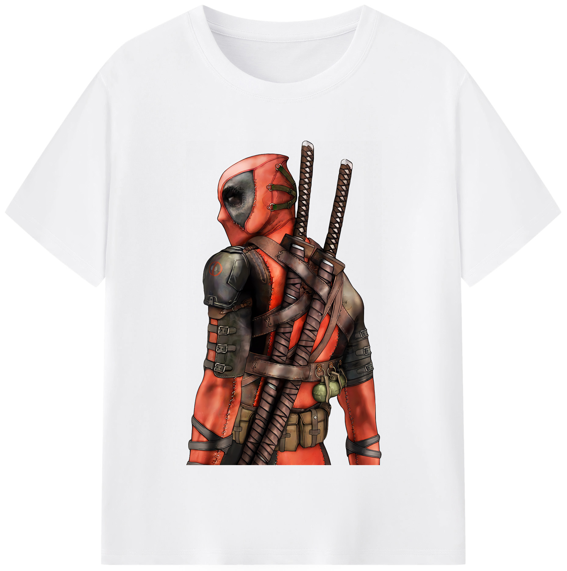 （画像用） Deadpool デッドプール 綿100％半袖Tシャツ（フロントプリント）