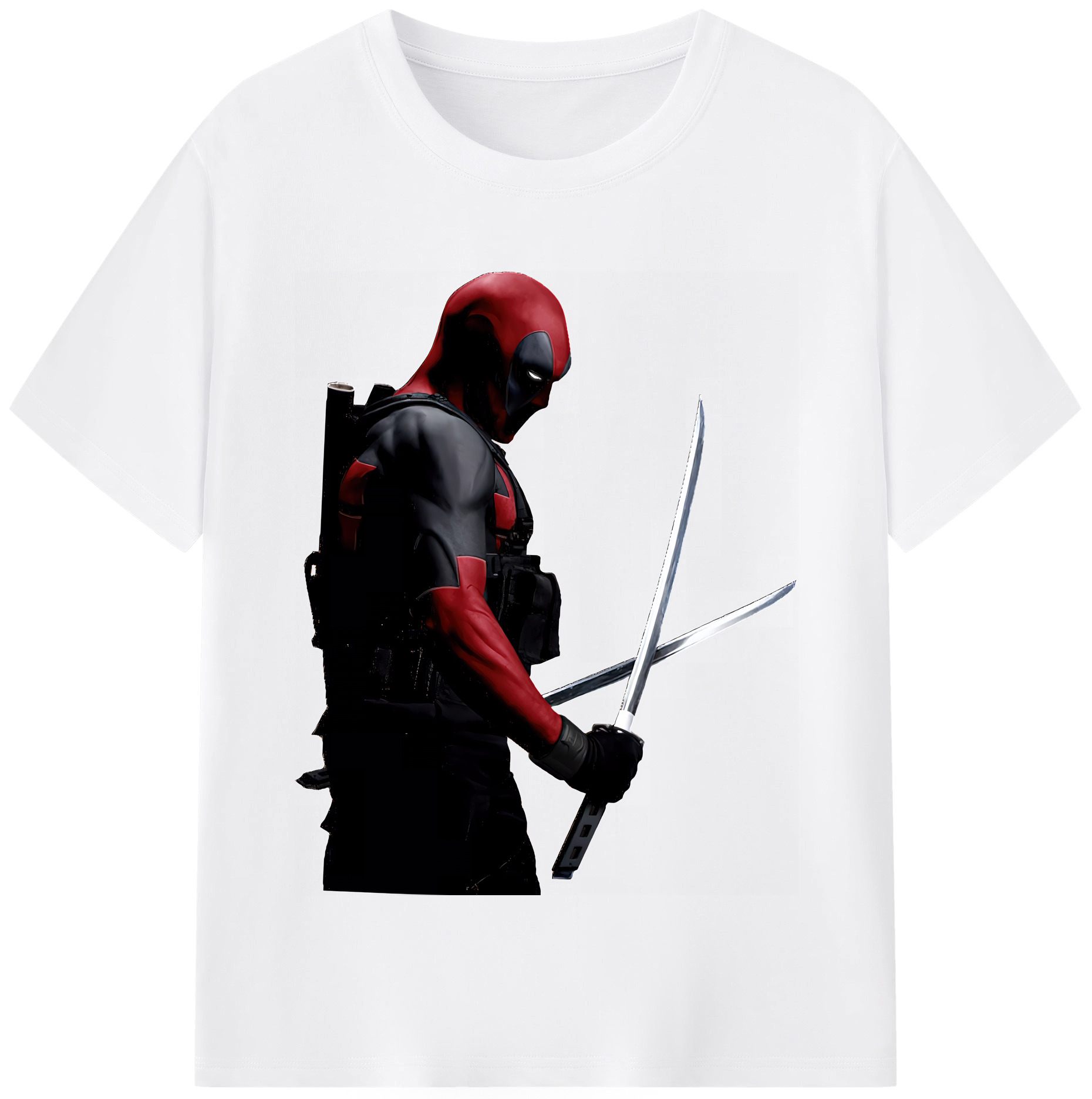 （画像用） Deadpool デッドプール 綿100％半袖Tシャツ（フロントプリント）