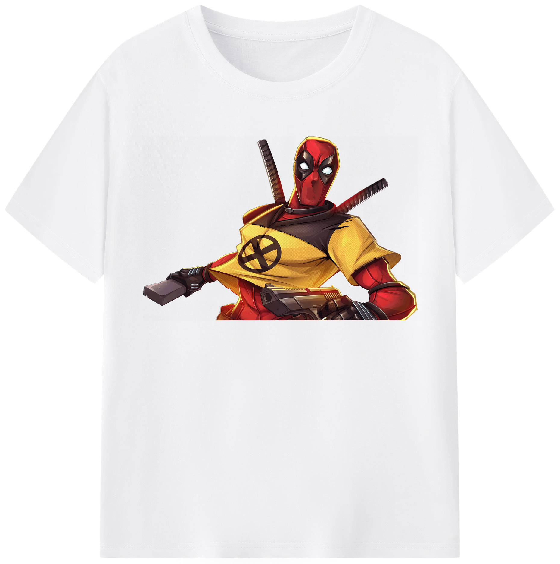 （画像用） Deadpool デッドプール 綿100％半袖Tシャツ（フロントプリント）